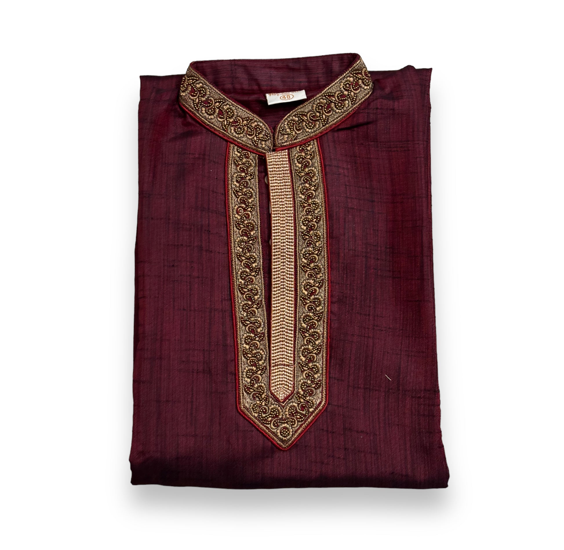 Men's cotton party wear kurta by Saree Ghor Charlotte, featuring traditional ethnic design in a comfortable, stylish fit.