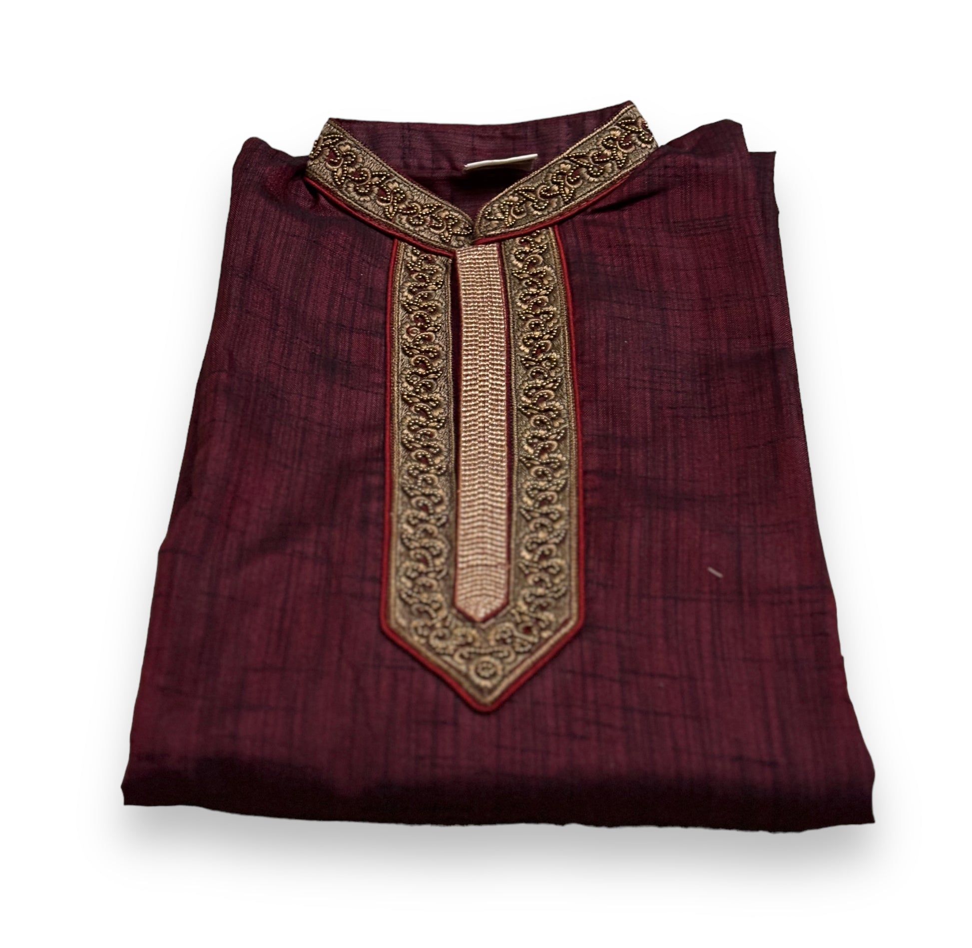 Men's cotton party wear kurta by Saree Ghor Charlotte featuring traditional ethnic design and comfortable fit for cultural occasions.