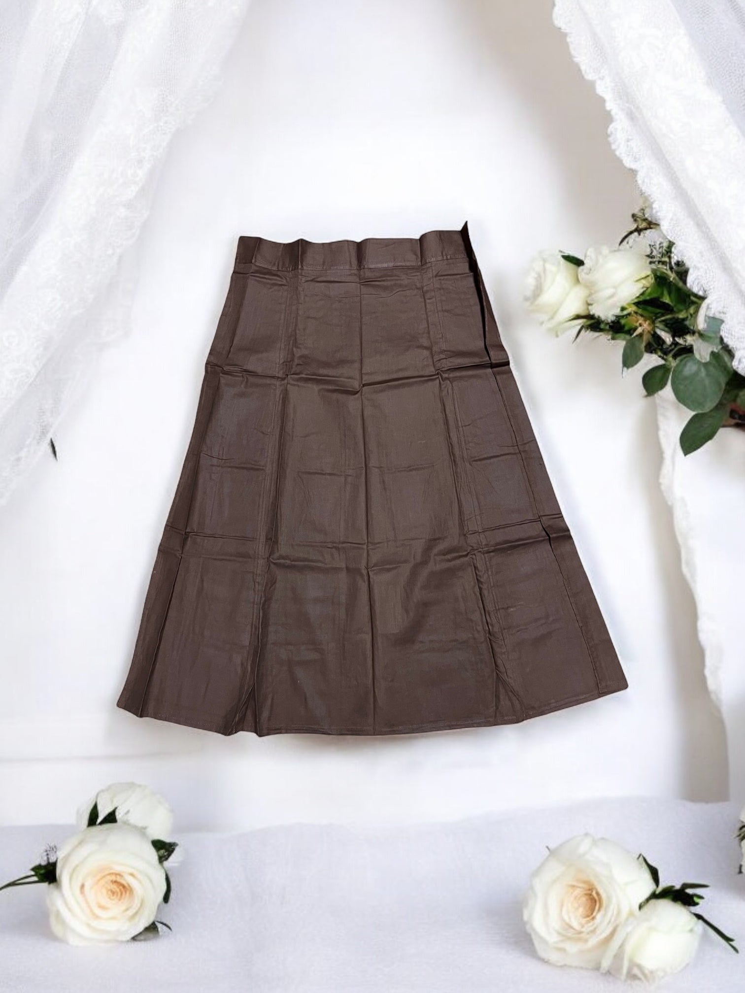 Petticoat for Saree, Soft, Comfortable & Perfect Fit Underskirt, Cultural Wear for Women, 05 - Saree Ghor Charlotte