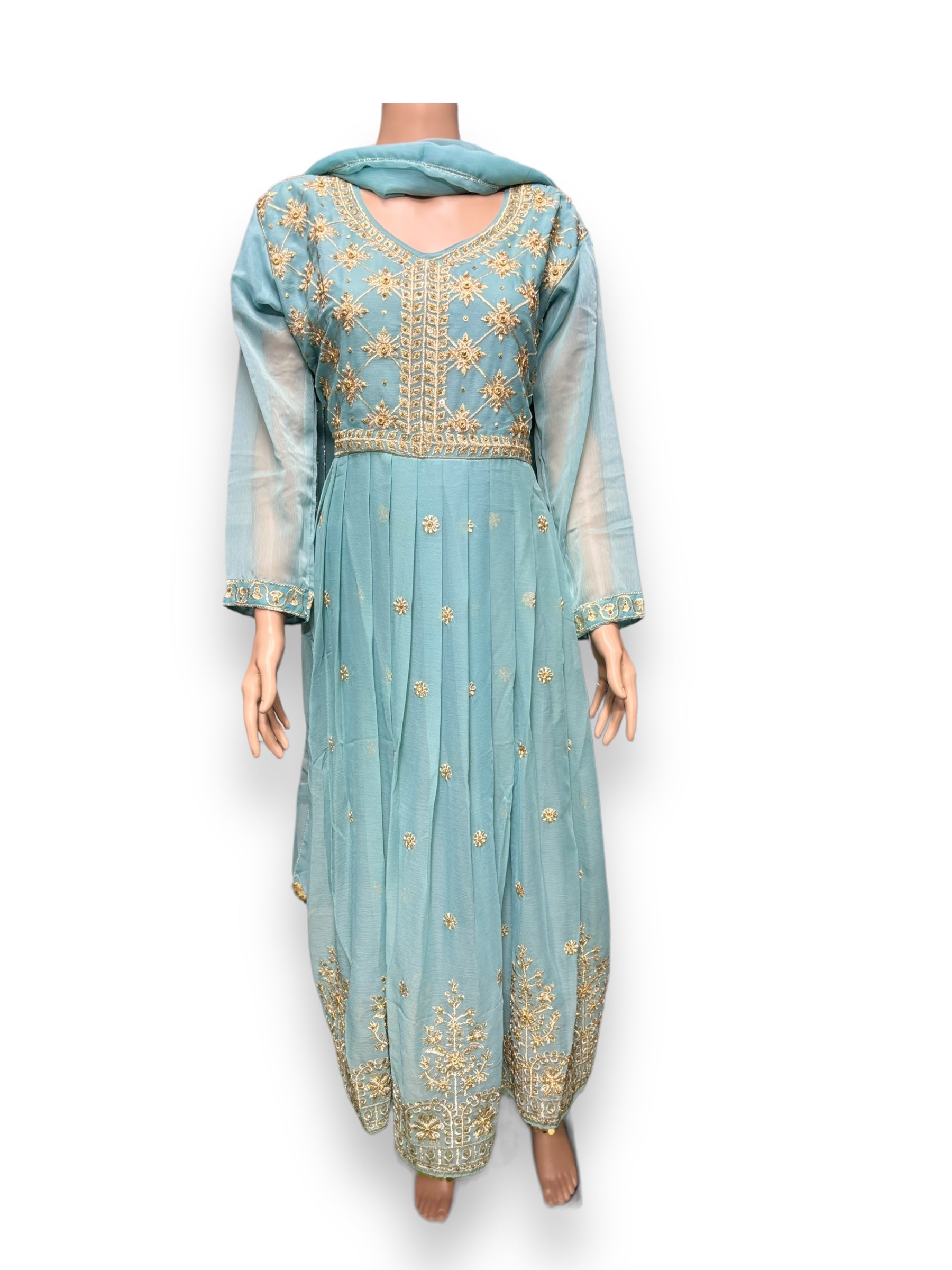 Elegant designer Salwar Kameez by Saree Ghor Charlotte, perfect for parties and cultural events, featuring vibrant ethnic wear for women.