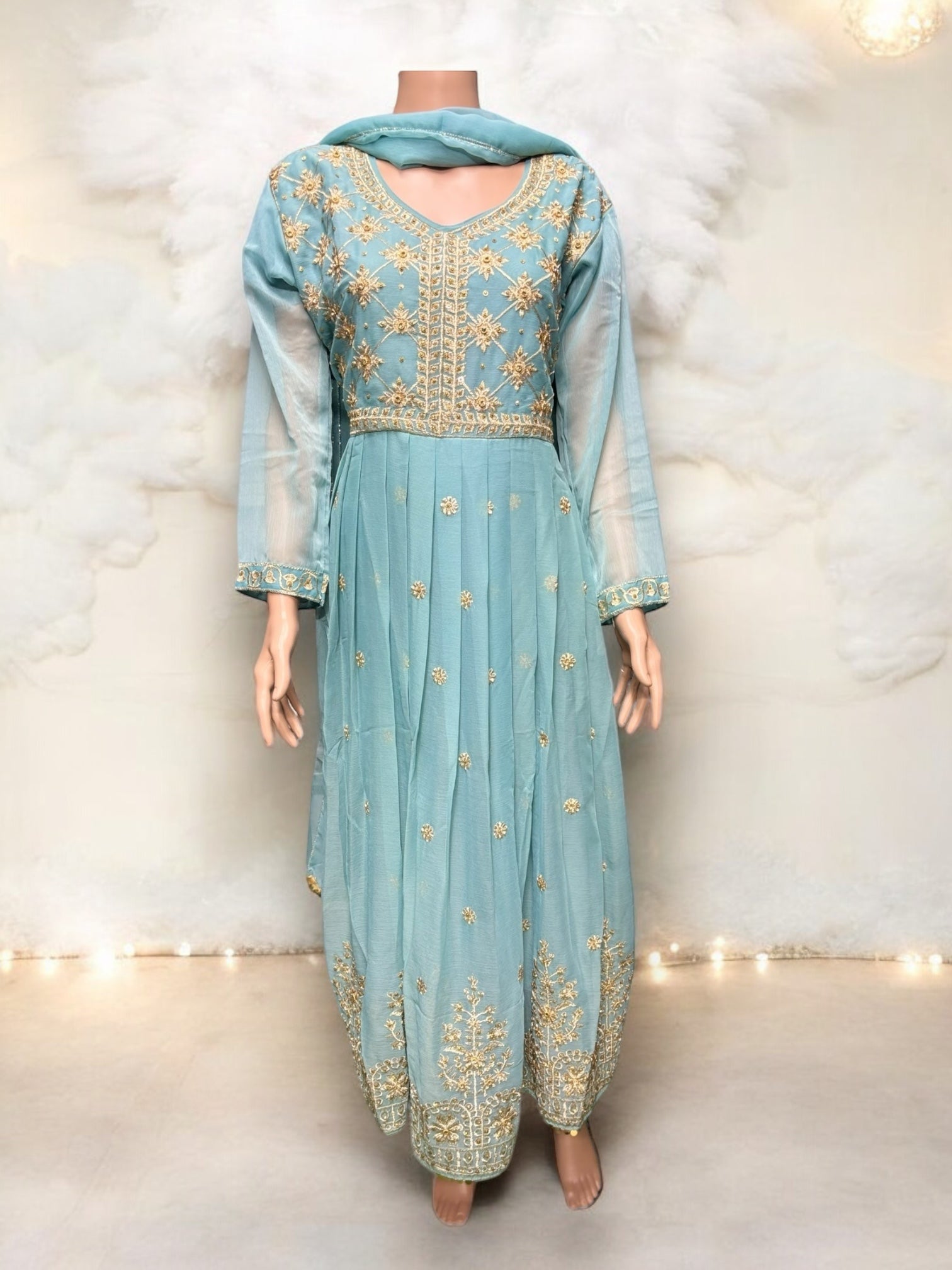 Designer Salwar Kameez by Saree Ghor Charlotte, elegant ethnic party wear dress for women with intricate details.