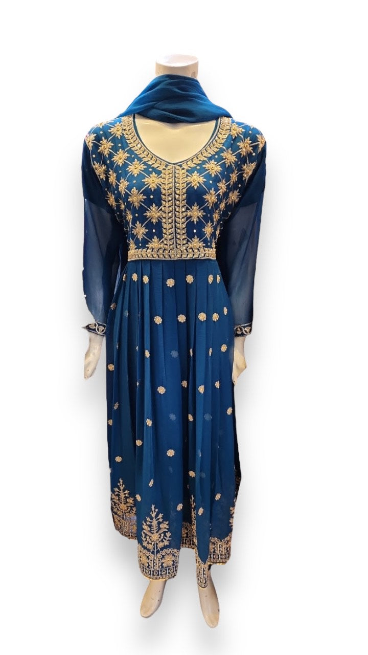 Designer Party Wear Salwar Kameez Set by Saree Ghor Charlotte, elegant ethnic suit for women, perfect for festive occasions.