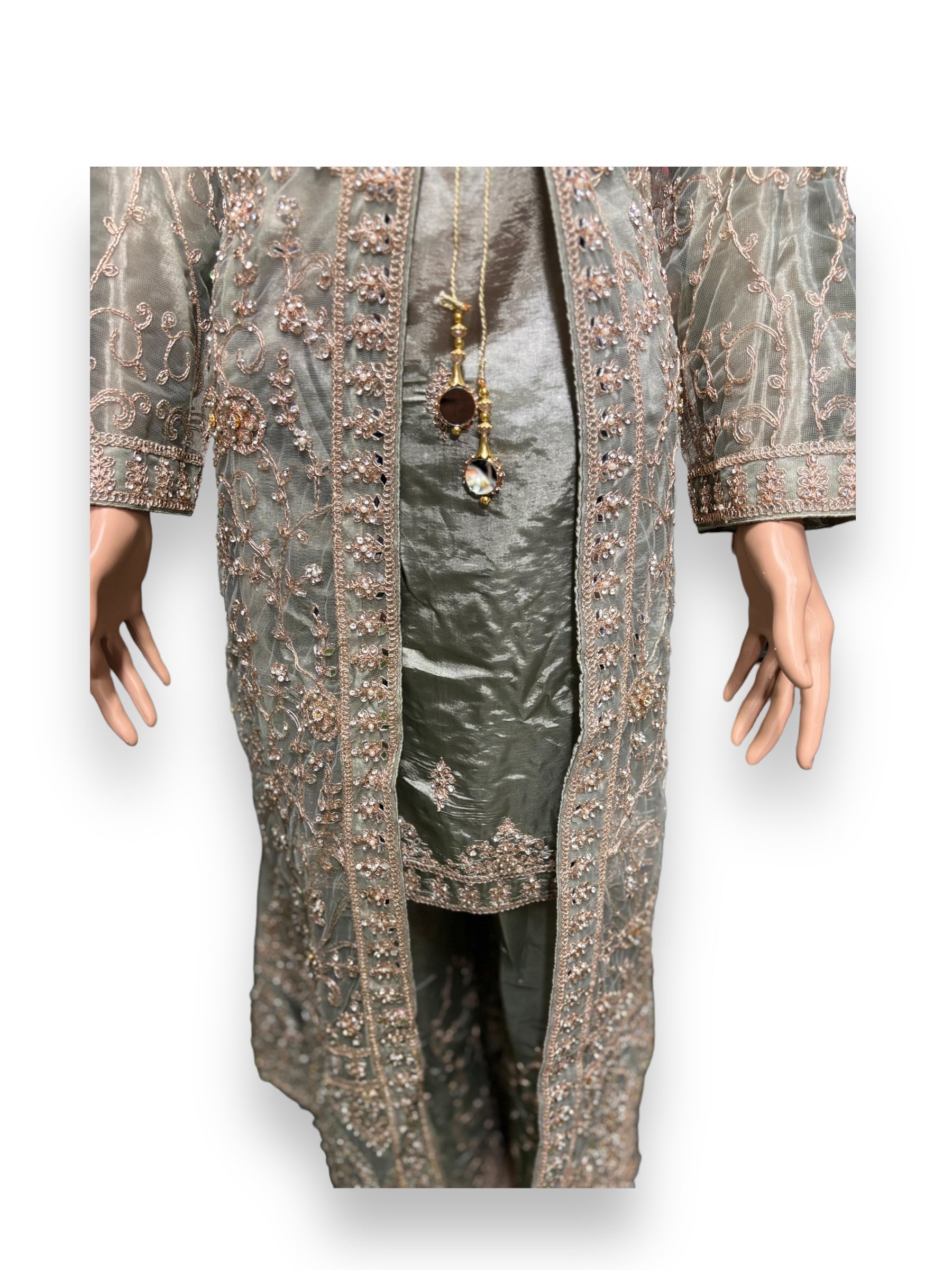 Designer Party Wear Salwar Kameez Set by Saree Ghor Charlotte, elegant ethnic wear for women with intricate detailing.