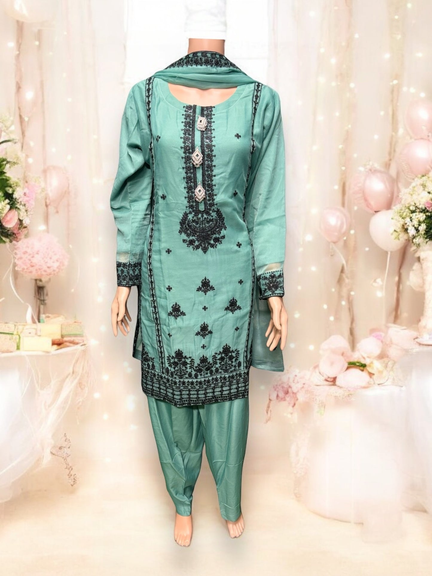 Designer Party Wear Salwar Kameez Set -Ethnic Wear for Women- 208 - Saree Ghor Charlotte