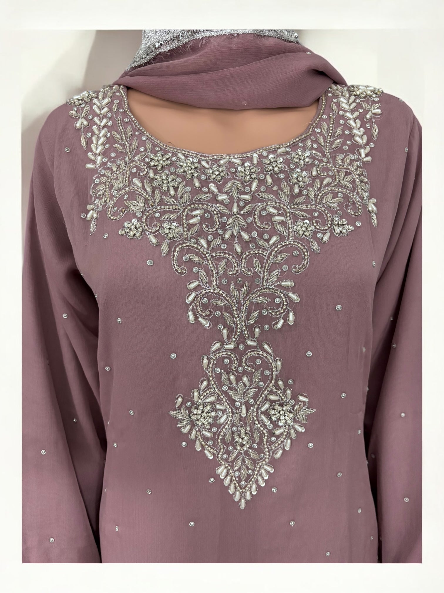 Lavender traditional Garara Salwar Kameez suit by Saree Ghor Charlotte featuring intricate ethnic embroidery for women.