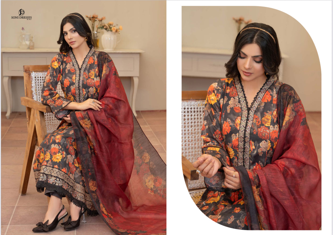 Pakistani Salwar Kameez Suit by Saree Ghor Charlotte featuring traditional ethnic wear for women with intricate embroidery.