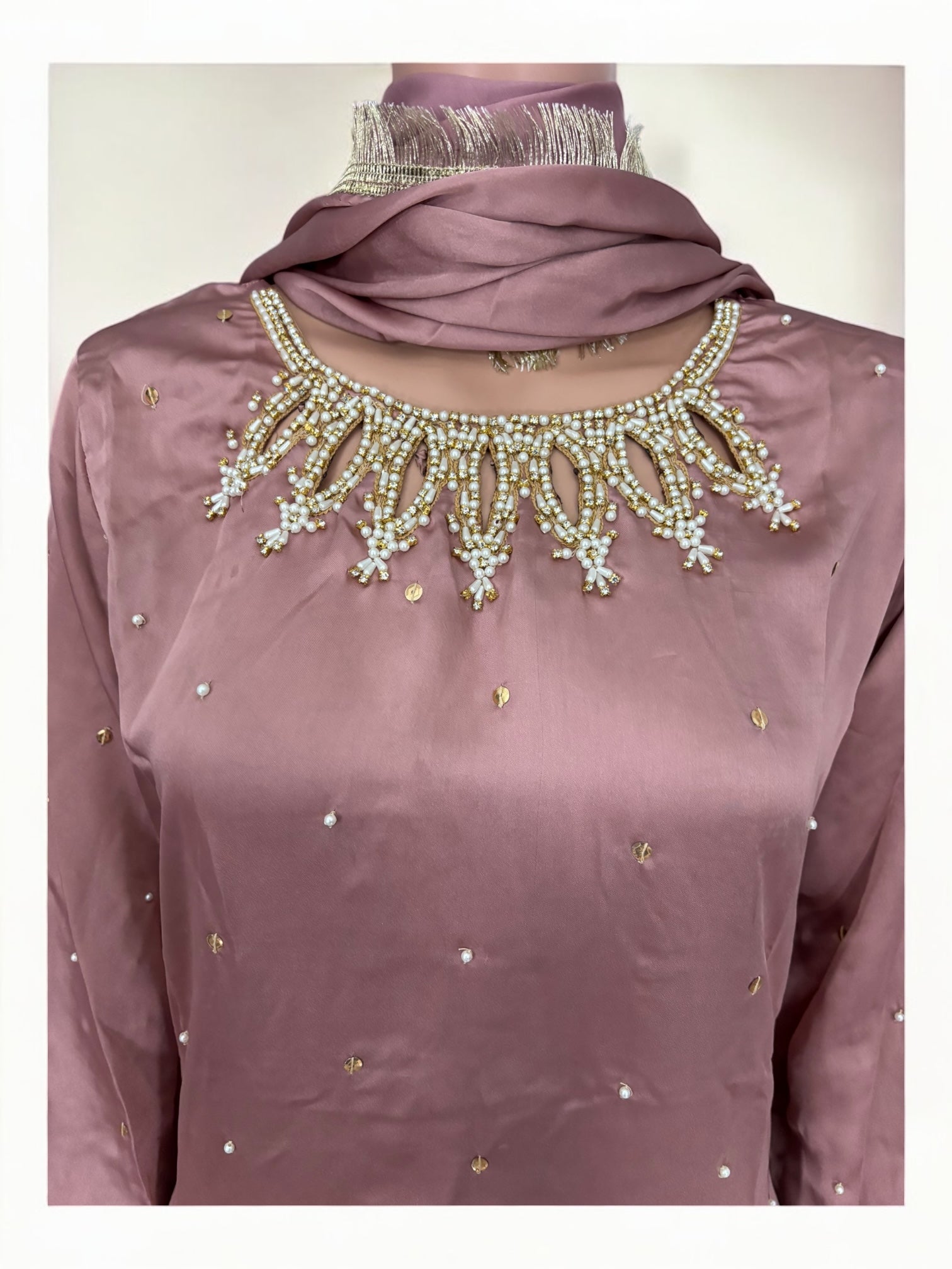 Pink traditional Salwar Kameez suit by Saree Ghor Charlotte, ethnic women's wear with intricate design and elegant fabric.