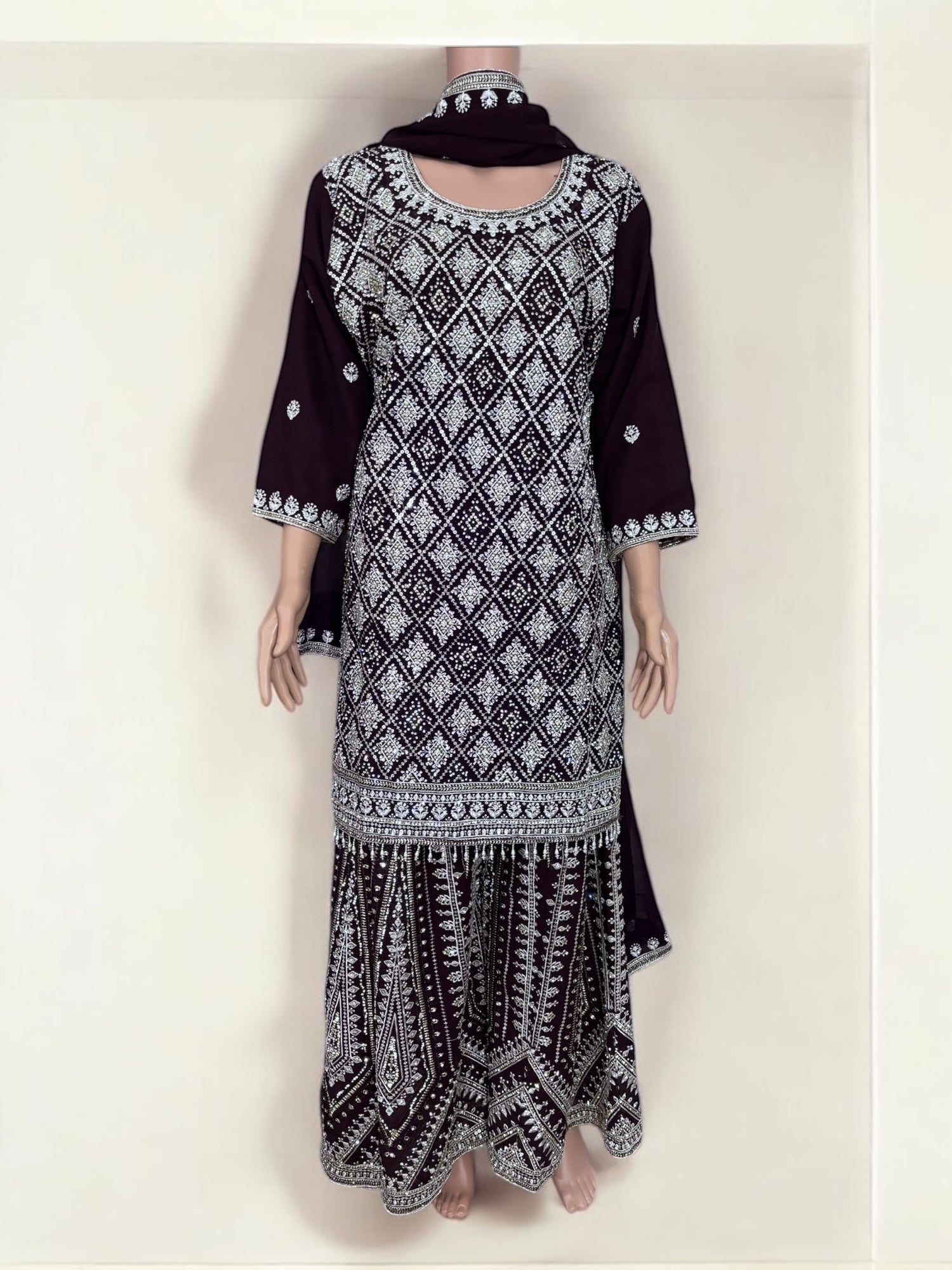 Purple- Traditional Designer Salwar Kameez Suit- Ethnic Wear for Women - 223 - Saree Ghor Charlotte