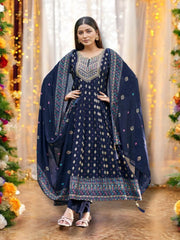 Elegant Rayon dress with matching pants and dupatta, traditional Salwar Kameez by Saree Ghor Charlotte for women's ethnic wear