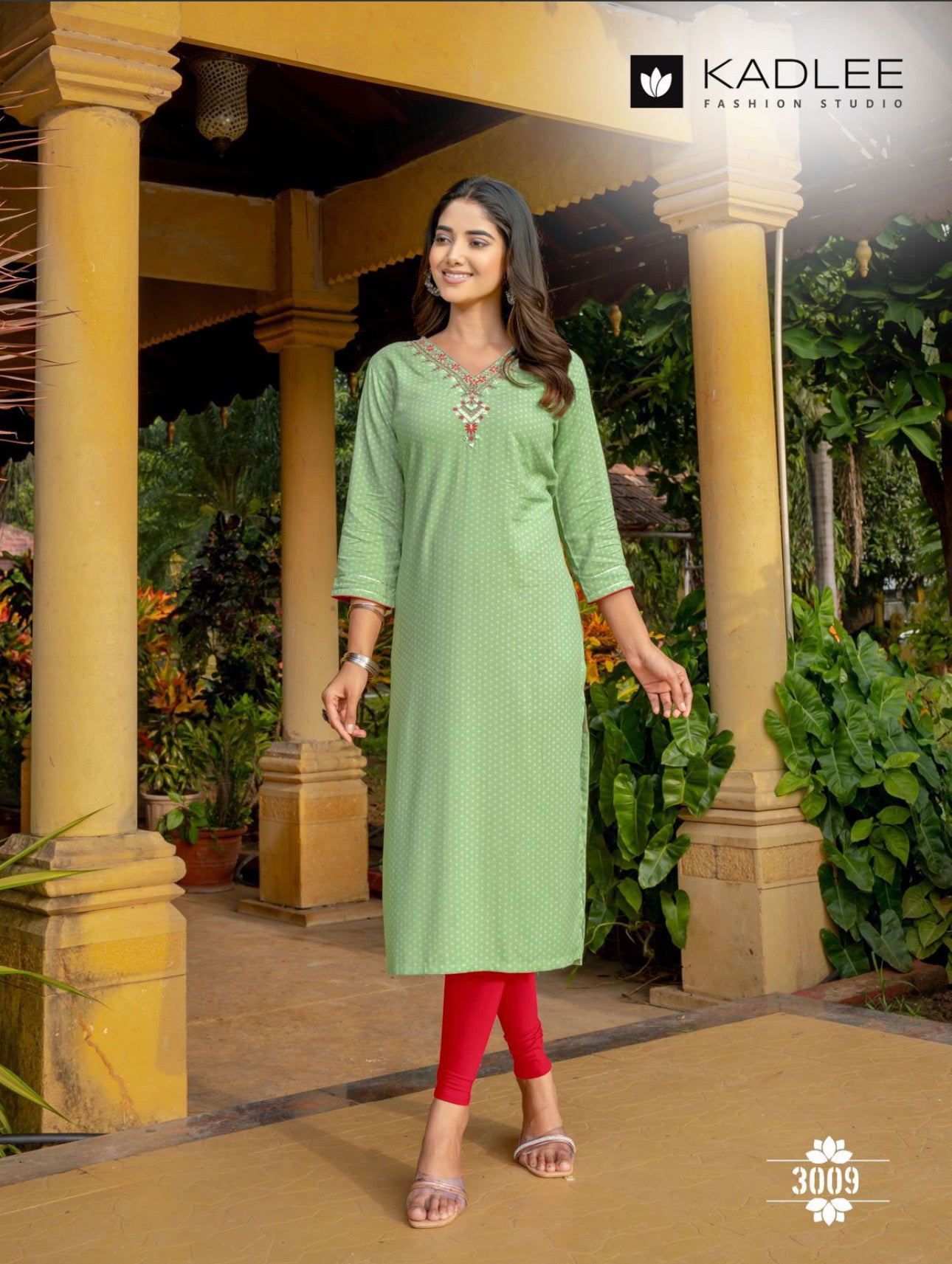 Rayon Printed Designer Kurti – Soft Fabric Ethnic Wear for Women -03 - Saree Ghor Charlotte