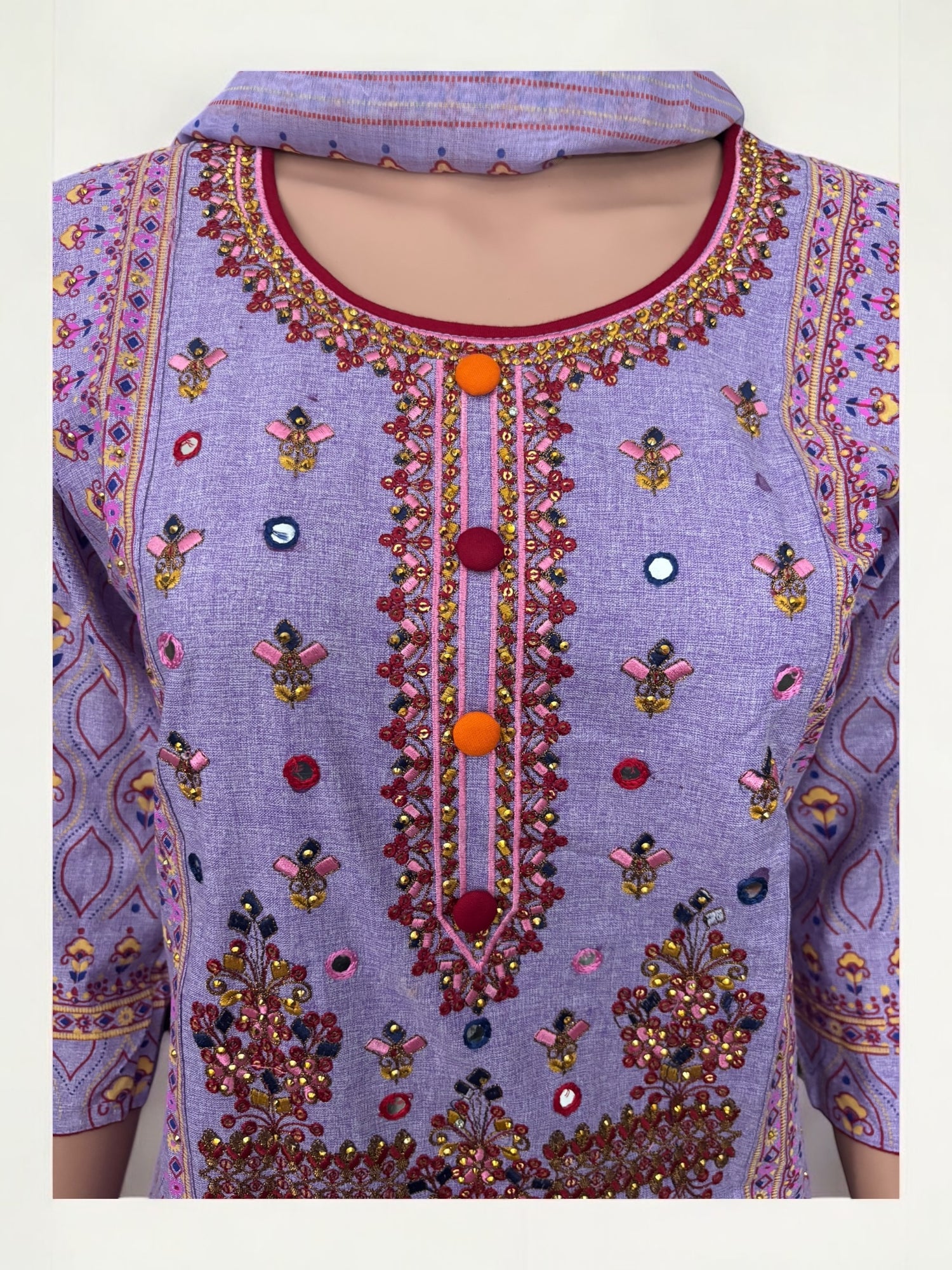 Traditional Cotton Designer Salwar Kameez Suit - Ethnic Wear for Women - 217 - Saree Ghor Charlotte