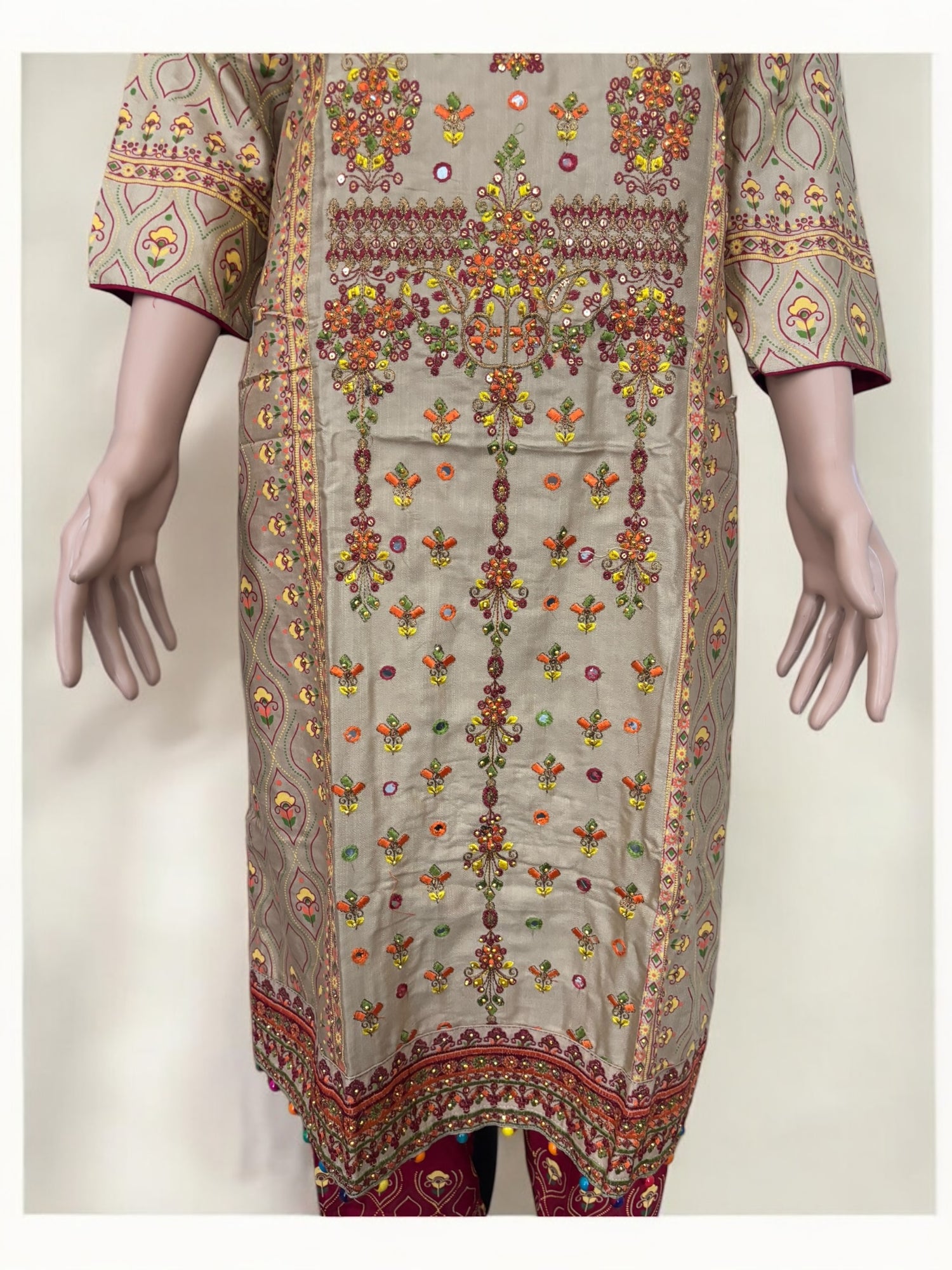 Traditional Cotton Designer Salwar Kameez Suit - Ethnic Wear for Women - 218 - Saree Ghor Charlotte