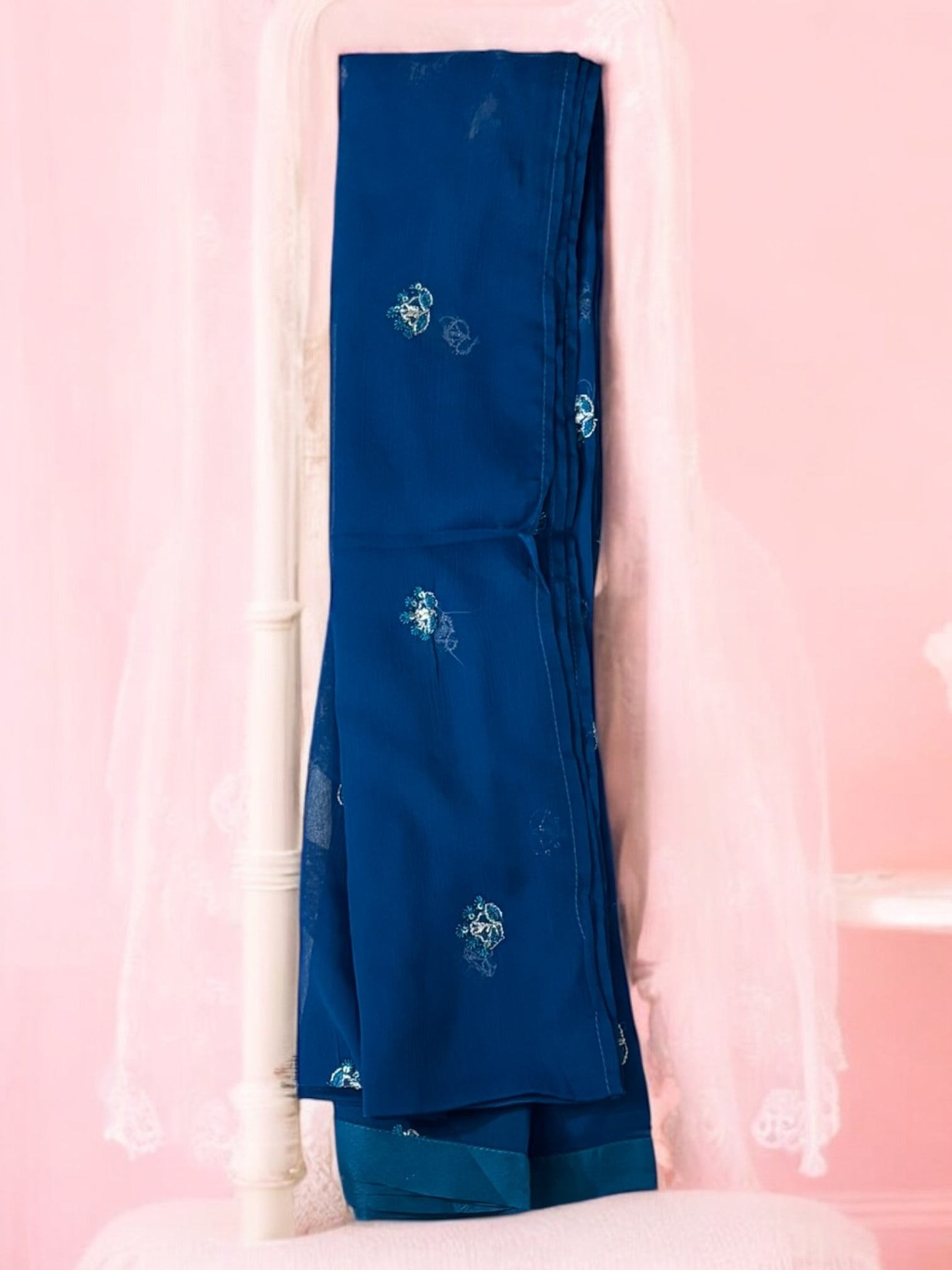 Traditional Saree Ghor Charlotte designer salwar kameez set with matching pant and dupatta, elegant ethnic wear for women.