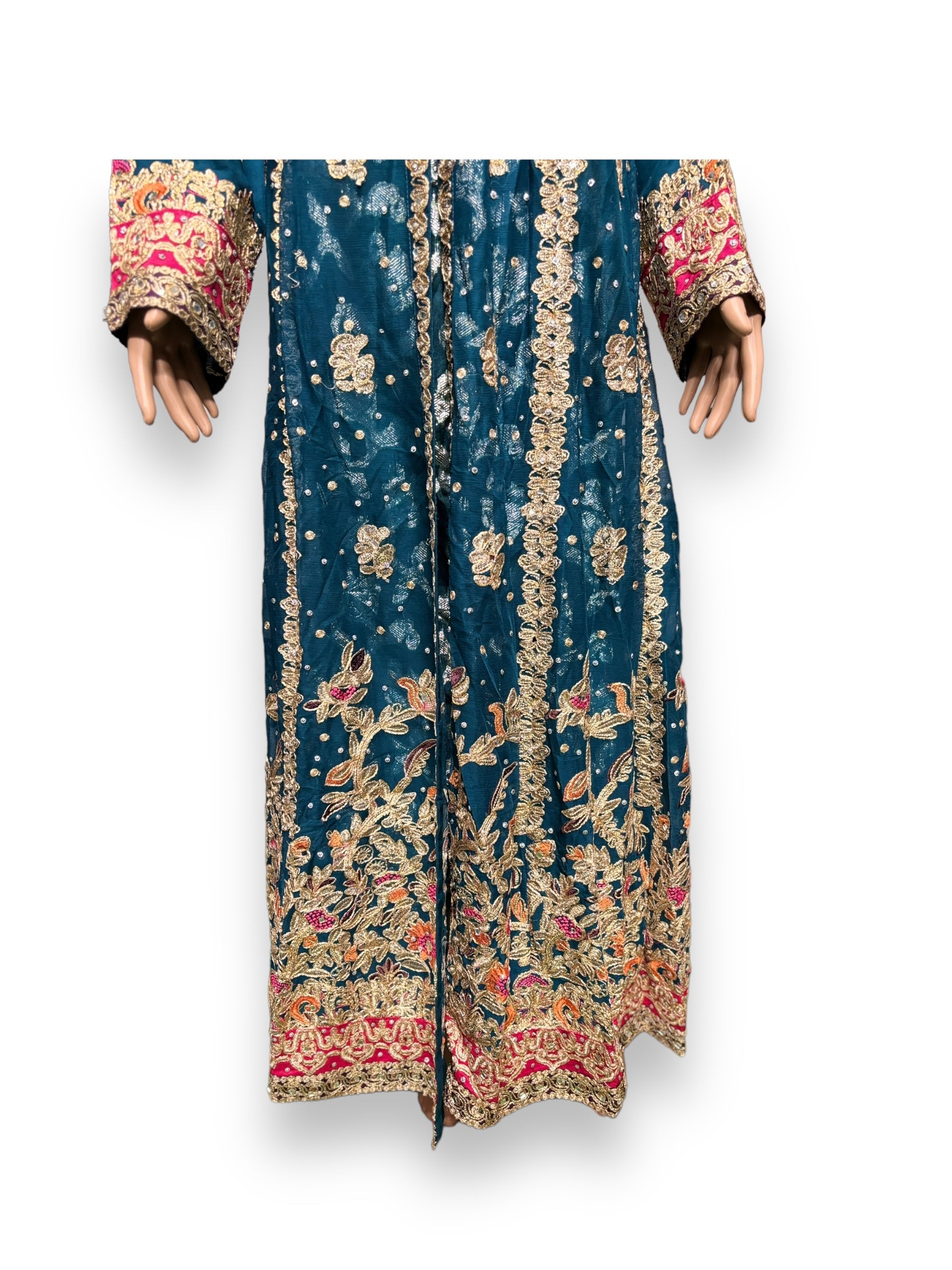 Traditional designer maxi gown for women by Saree Ghor Charlotte, featuring elegant ethnic salwar kameez style.