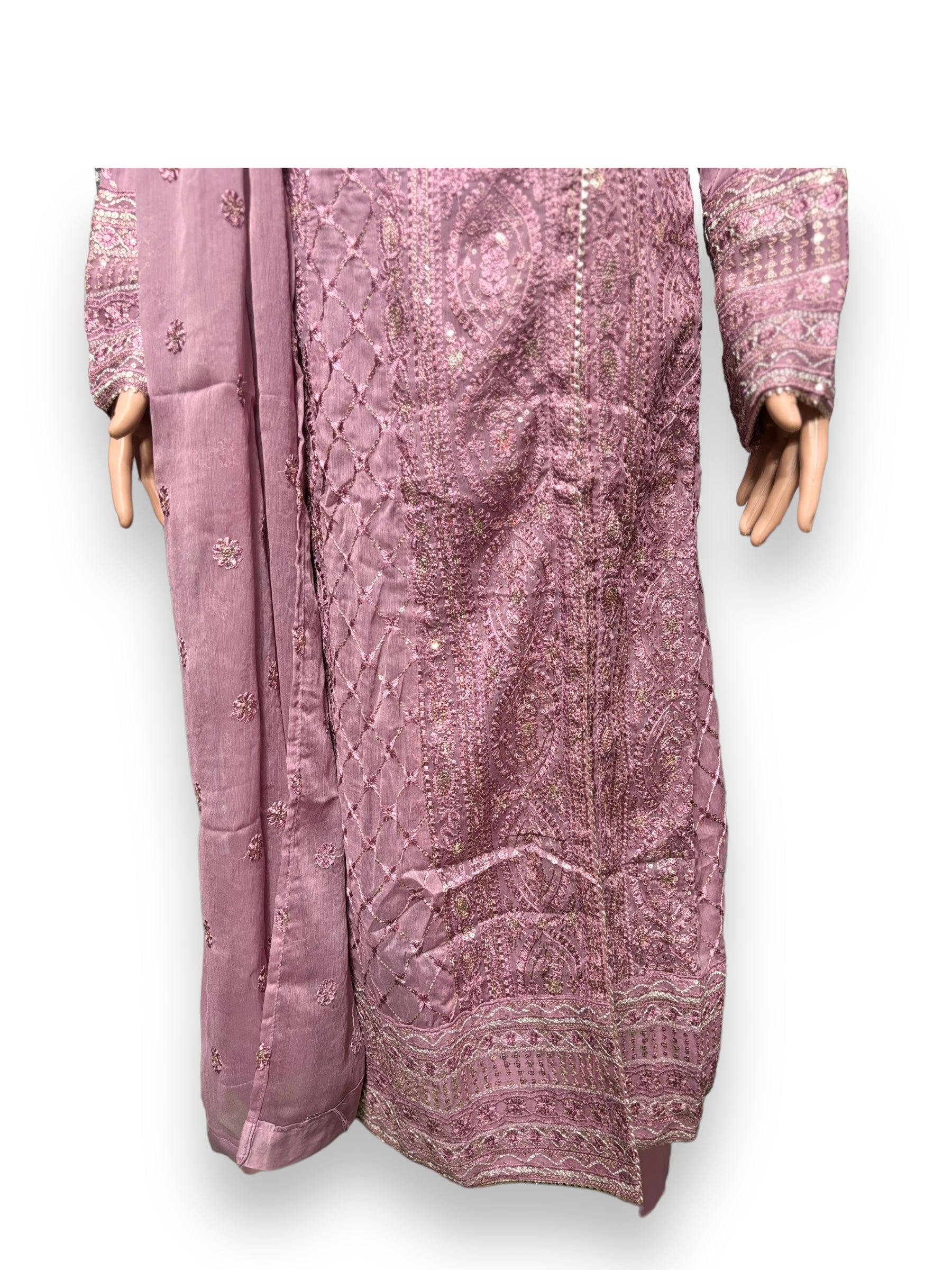 Traditional Saree Ghor Charlotte designer party wear Salwar Kameez set for women, featuring intricate ethnic embroidery and vibrant fabric.