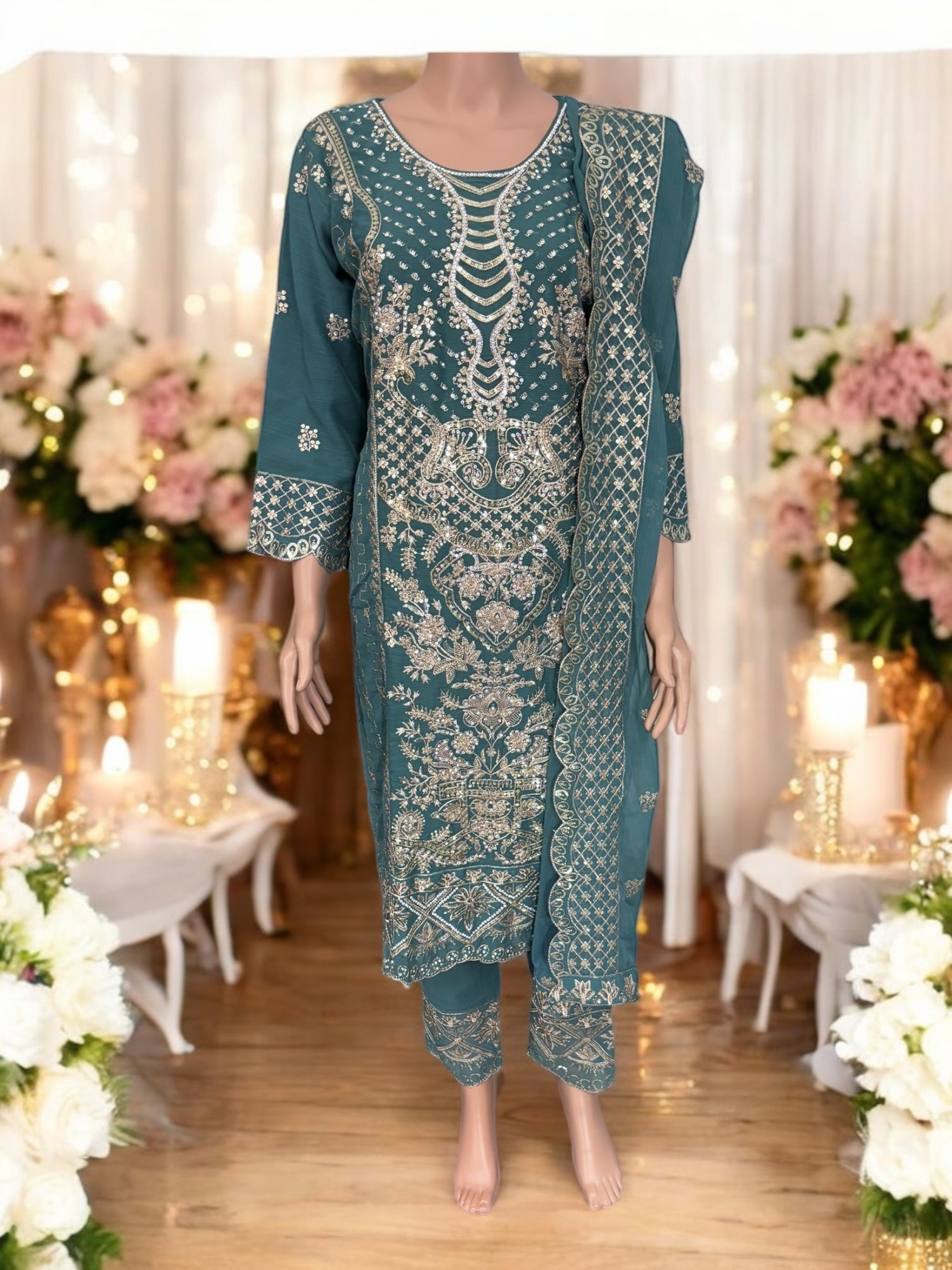 Traditional Saree Ghor Charlotte Salwar Kameez for women, featuring intricate embroidery and vibrant ethnic design.