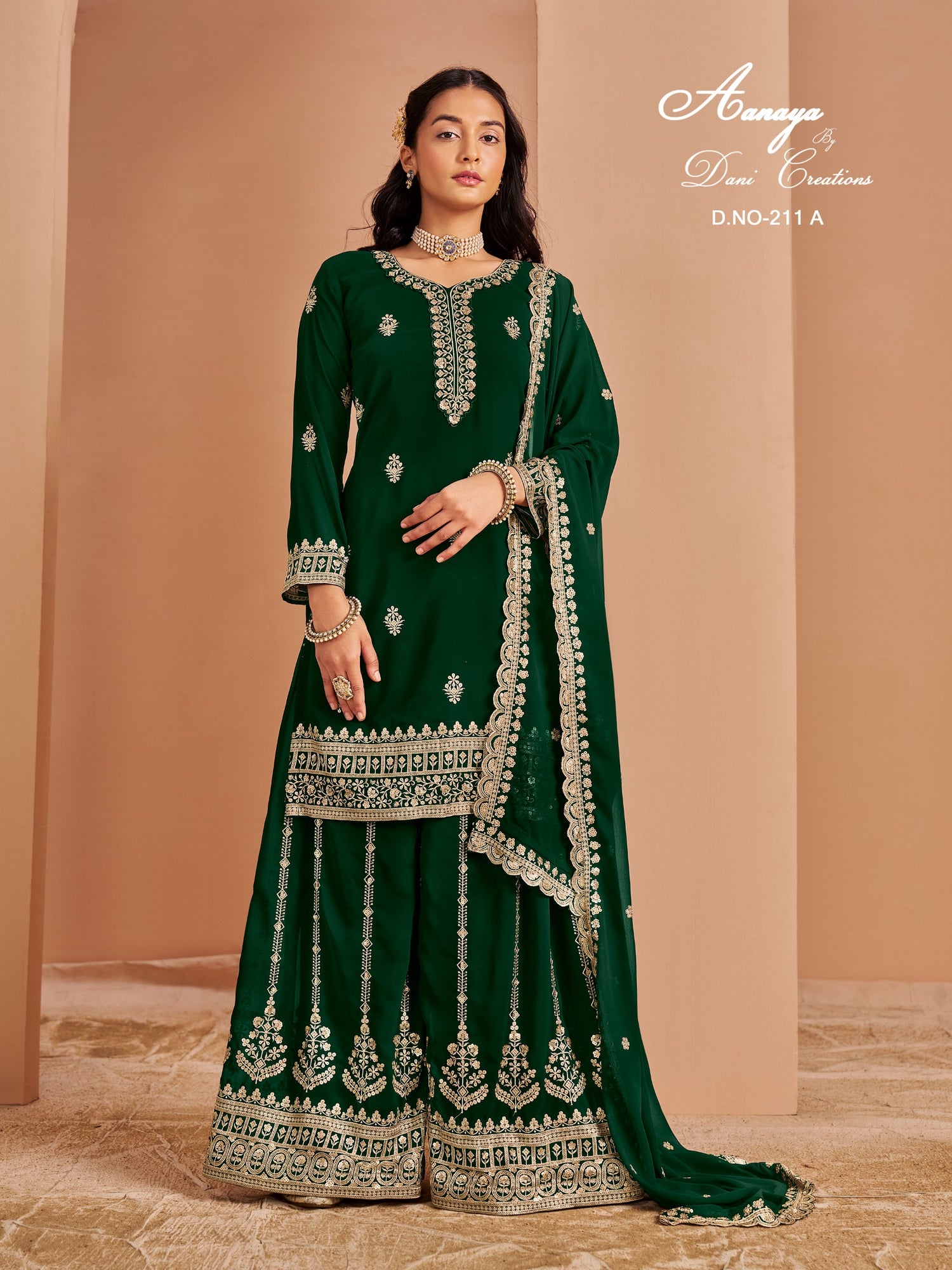Traditional Designer Salwar Kameez Suit - Ethnic Wear for Women - 222 - Saree Ghor Charlotte