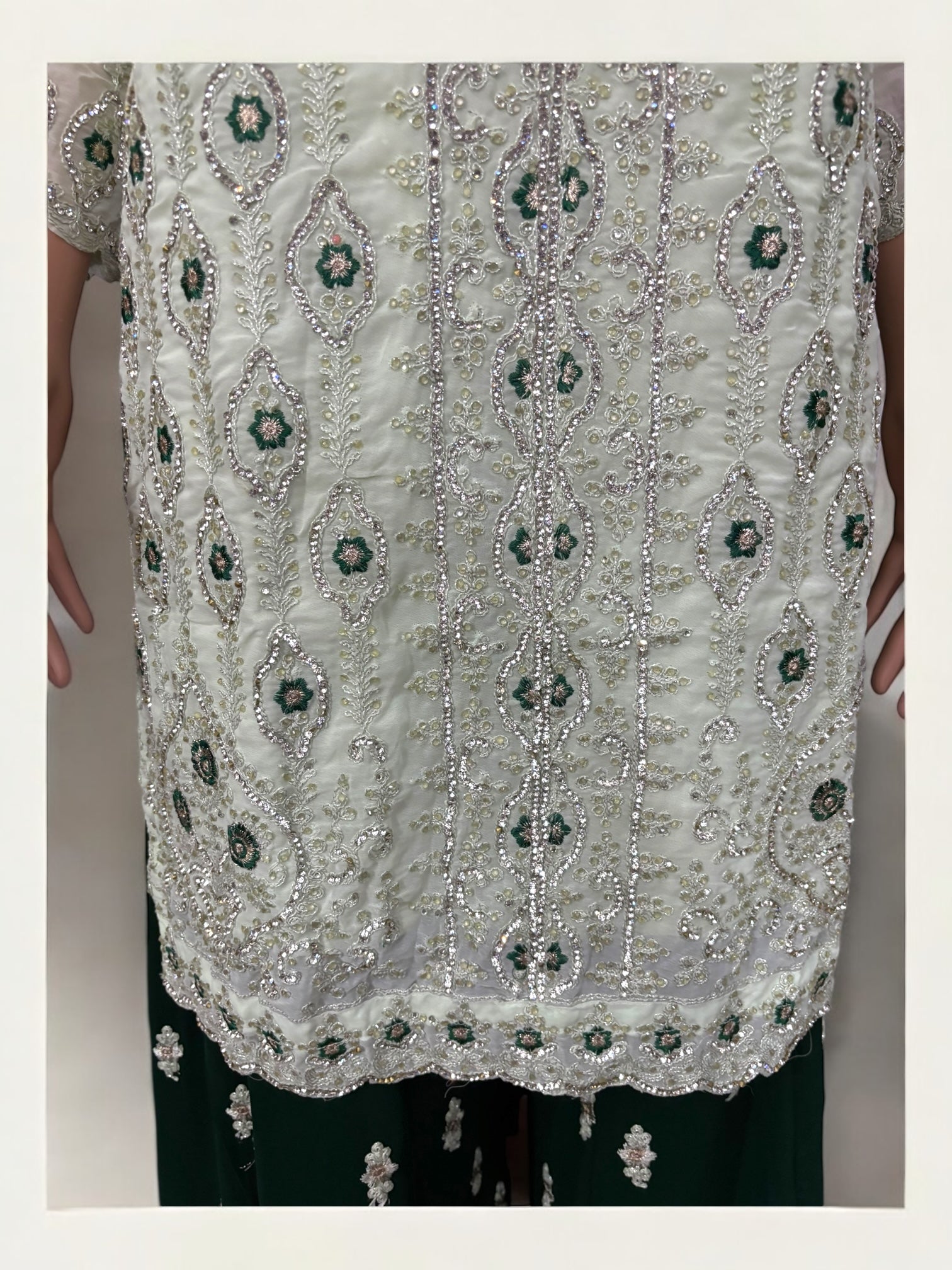 Traditional Saree Ghor Charlotte designer Sharara Salwar Kameez suit for women, featuring intricate ethnic embroidery and vibrant fabric.