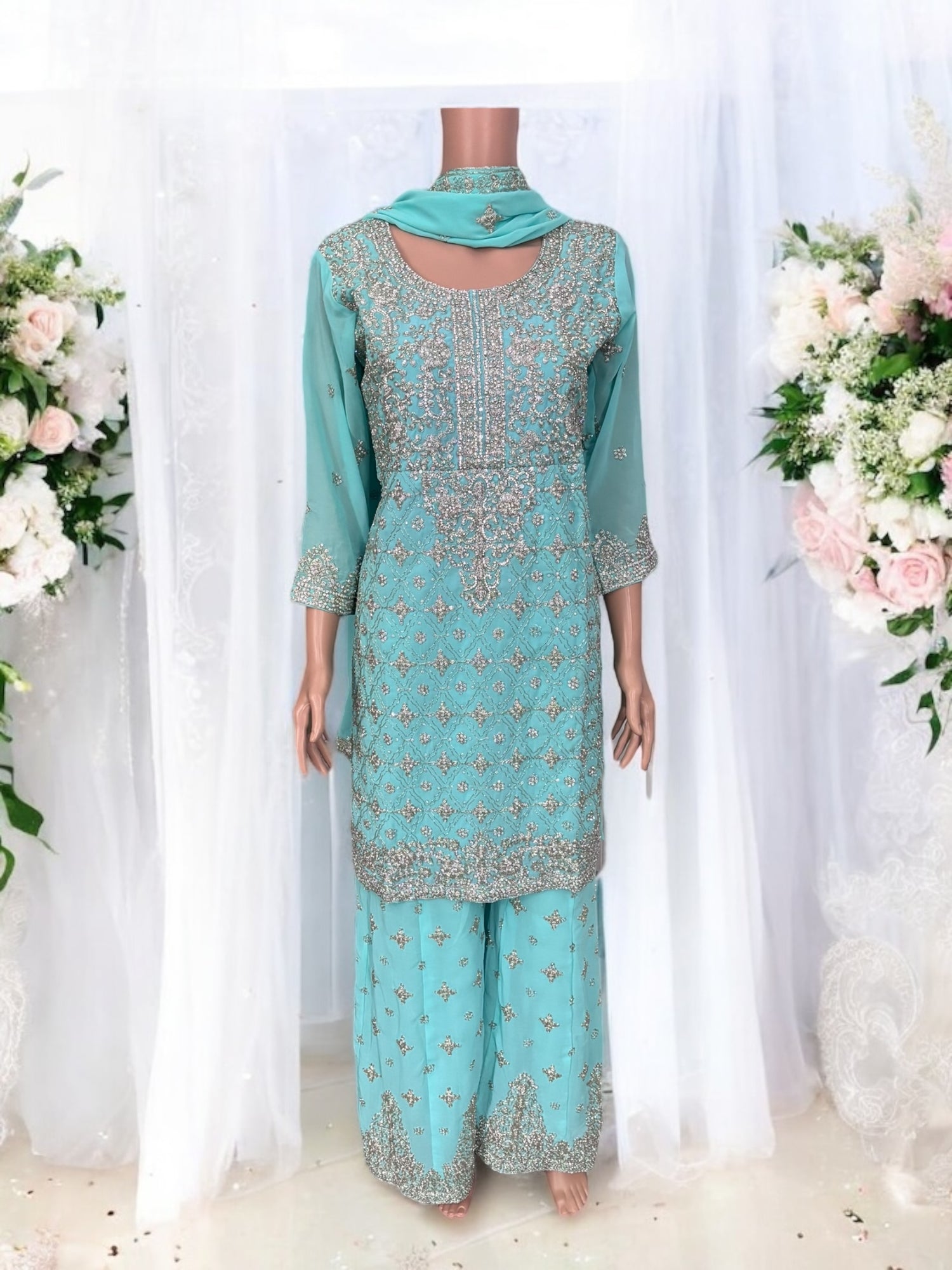Traditional Designer Sharara Salwar Kameez Suit - Ethnic Wear for Women - 210 - Saree Ghor Charlotte