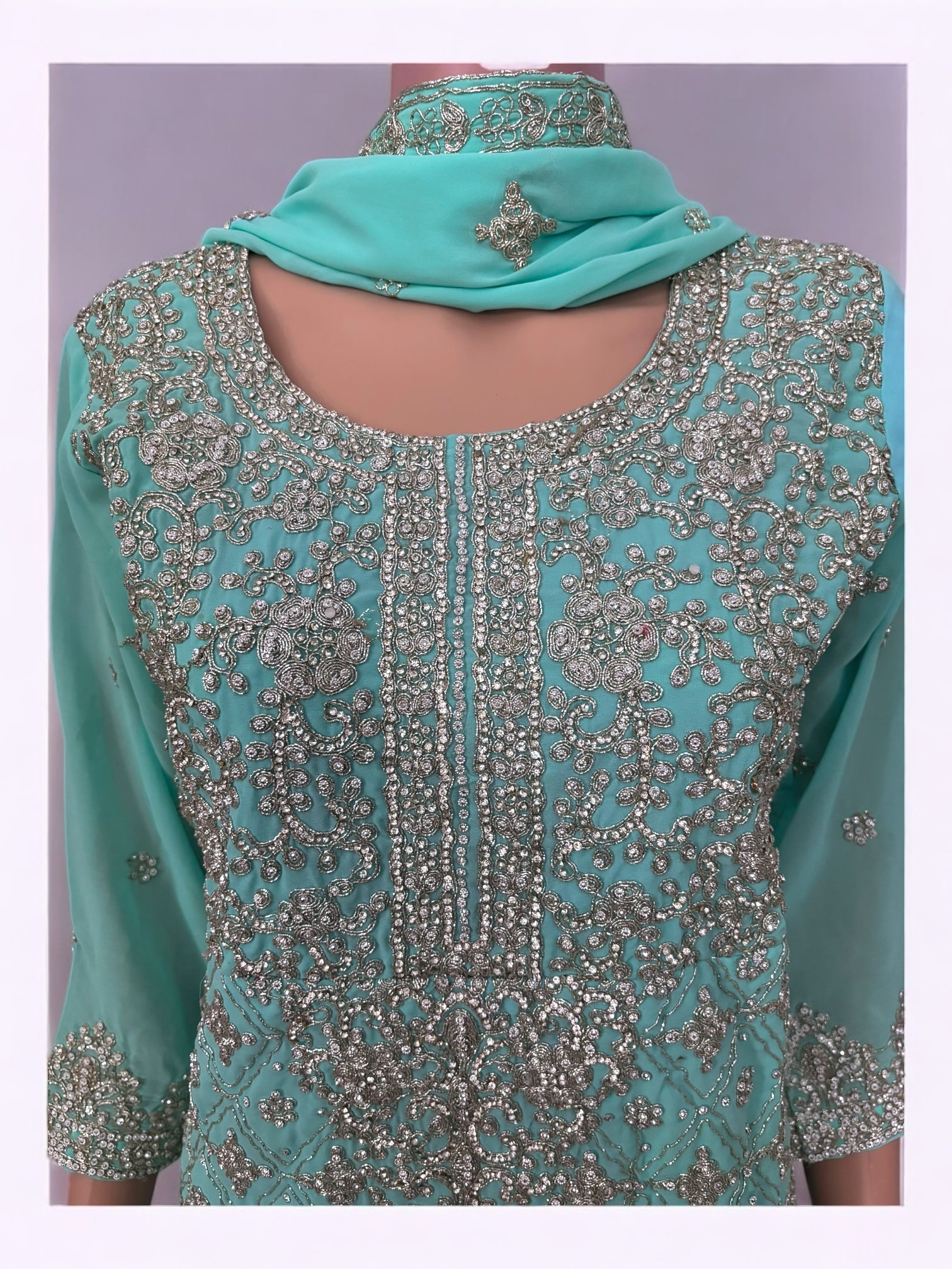 Traditional Saree Ghor Charlotte Sharara Salwar Kameez suit for women featuring intricate design and ethnic cultural wear.