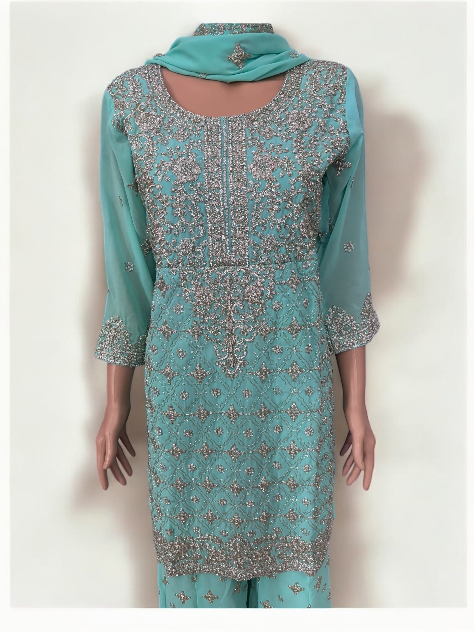 Traditional Saree Ghor Charlotte Sharara Salwar Kameez Suit for women, featuring intricate ethnic design and vibrant fabric details.