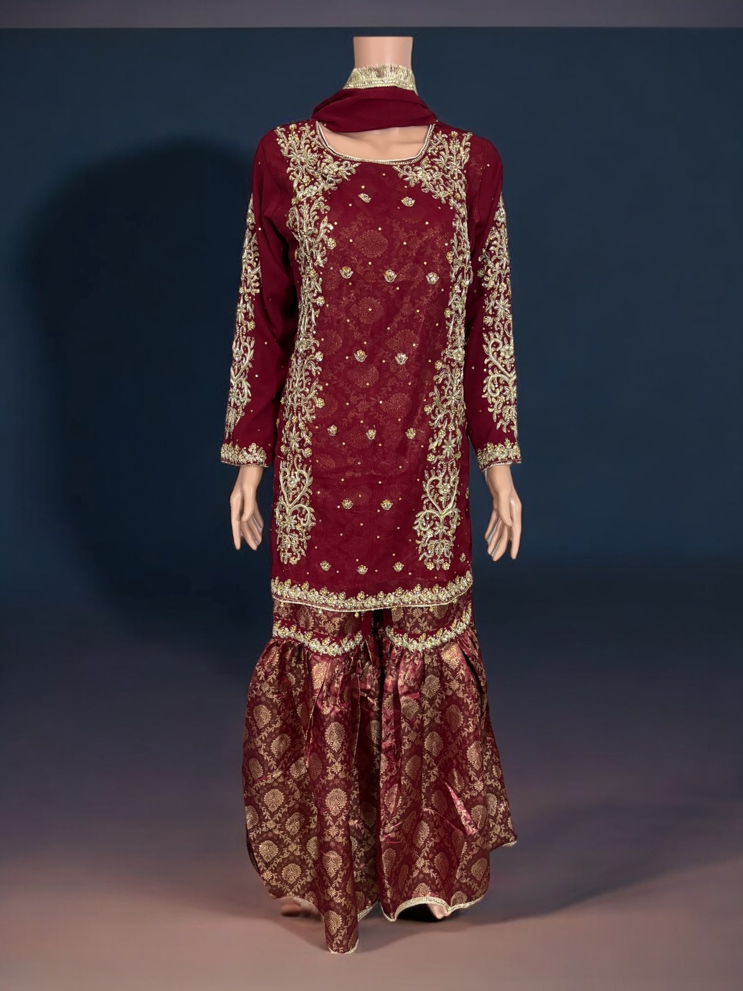 Traditional Garara Designer Salwar Kameez Suit- Ethnic Wear for Women - 231 - Saree Ghor Charlotte