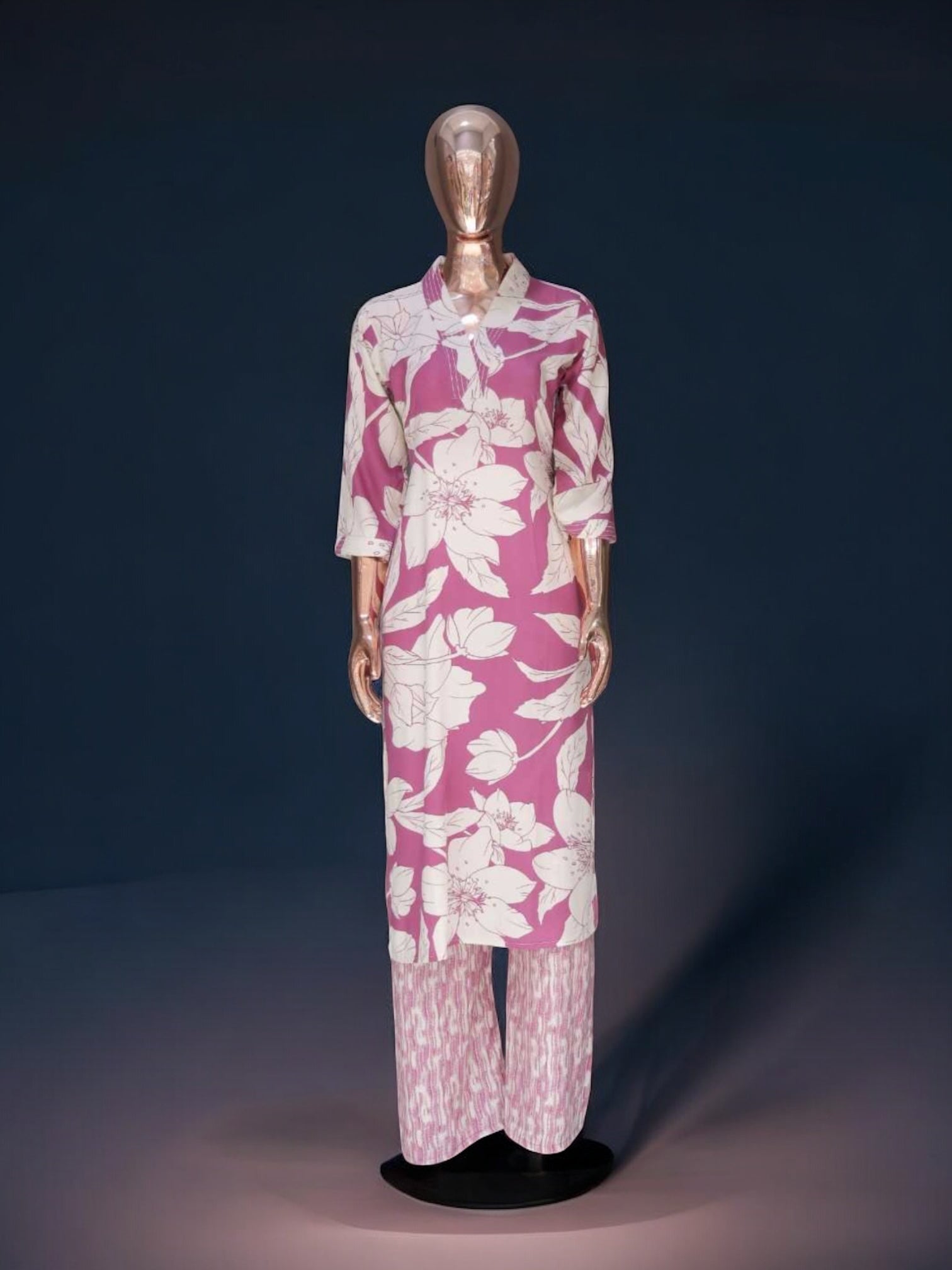 Traditional Kurti set by Saree Ghor Charlotte, ethnic salwar kameez for women with intricate design and vibrant colors.