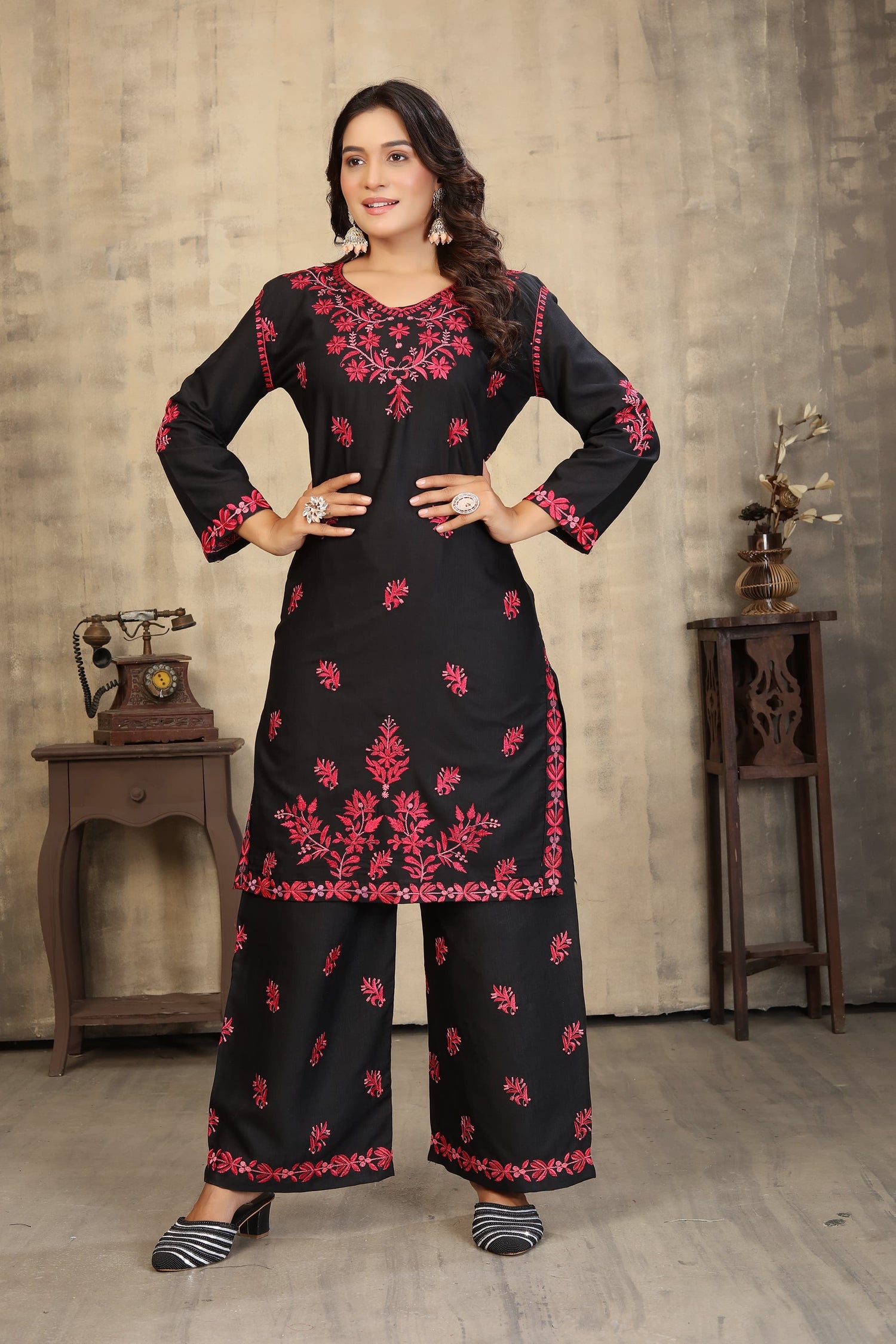 Traditional Kurti Set – Ethnic Wear for Women- Ju10 - Saree Ghor Charlotte