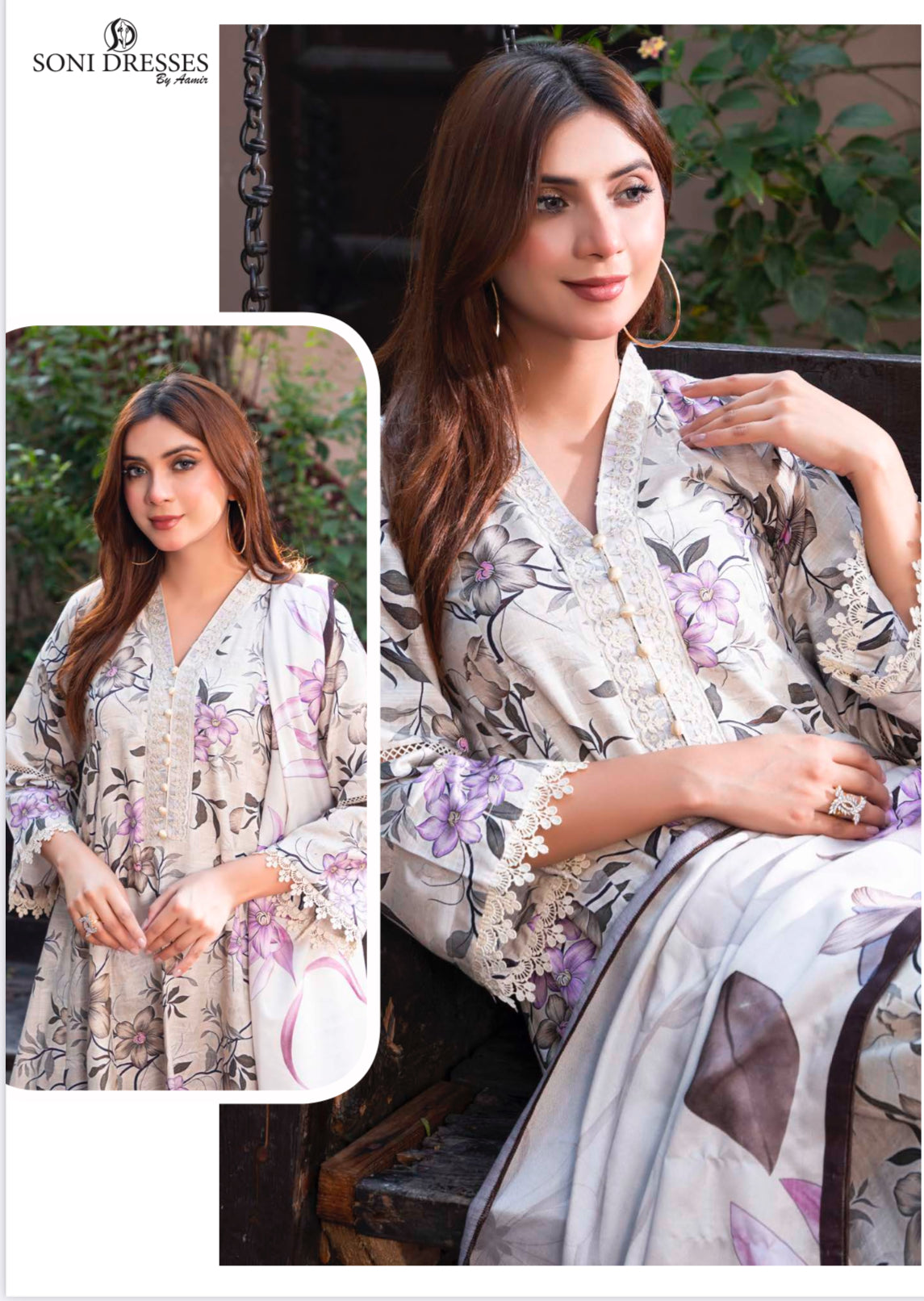 Traditional Pakistani Salwar Kameez by Saree Ghor Charlotte, ethnic women’s wear with intricate details and vibrant fabric.
