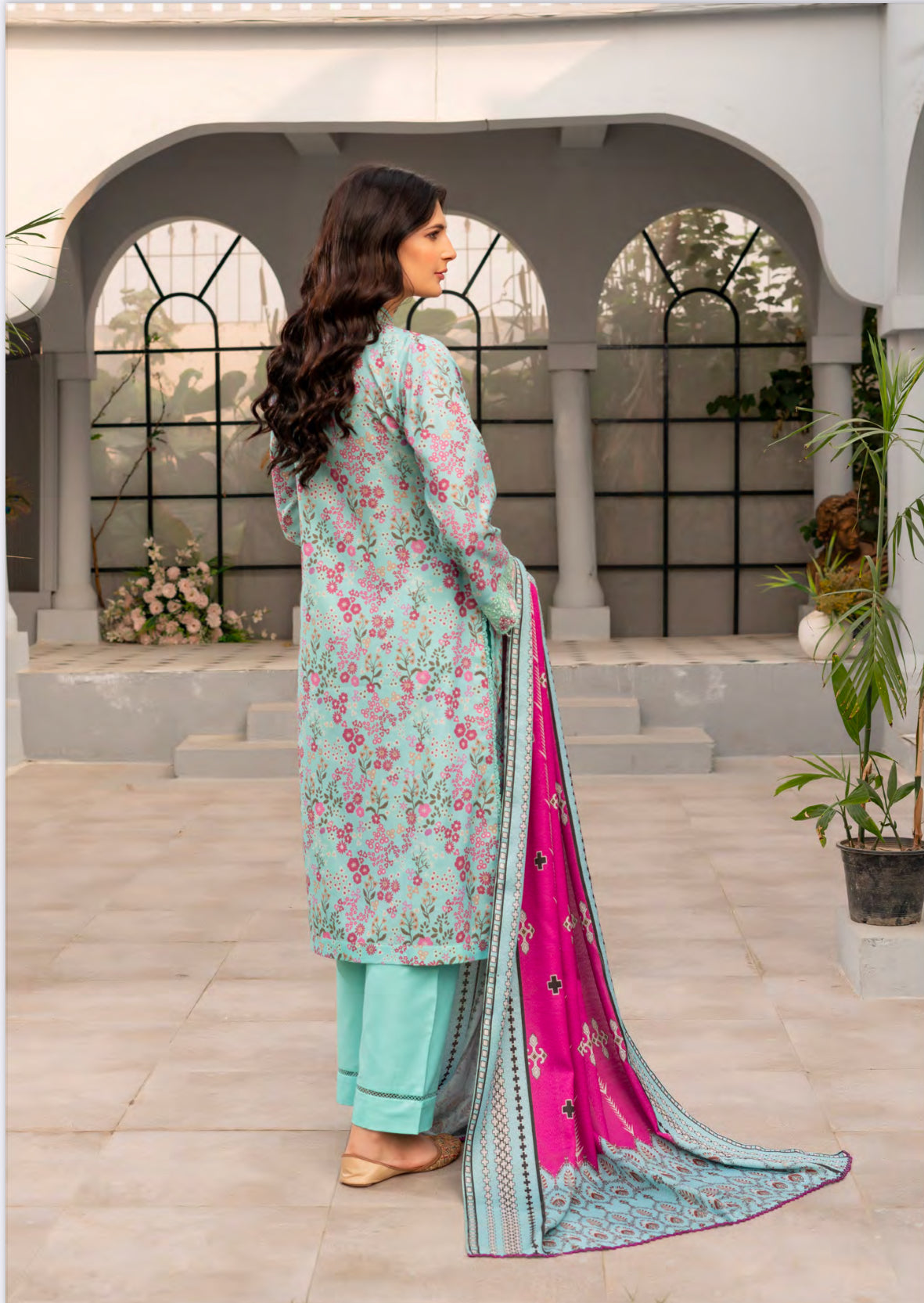 Traditional Pakistani Salwar Kameez by Saree Ghor Charlotte, featuring vibrant ethnic wear with intricate designs for women.