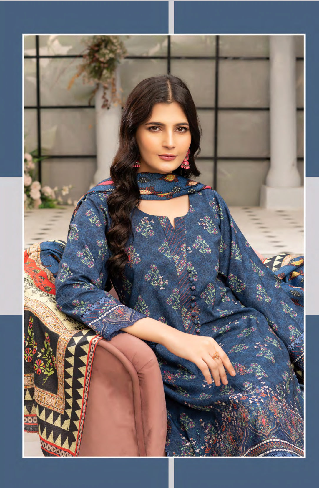 Traditional Pakistani Salwar Kameez by Saree Ghor Charlotte, showcasing intricate embroidery and vibrant cultural ethnic wear for women.