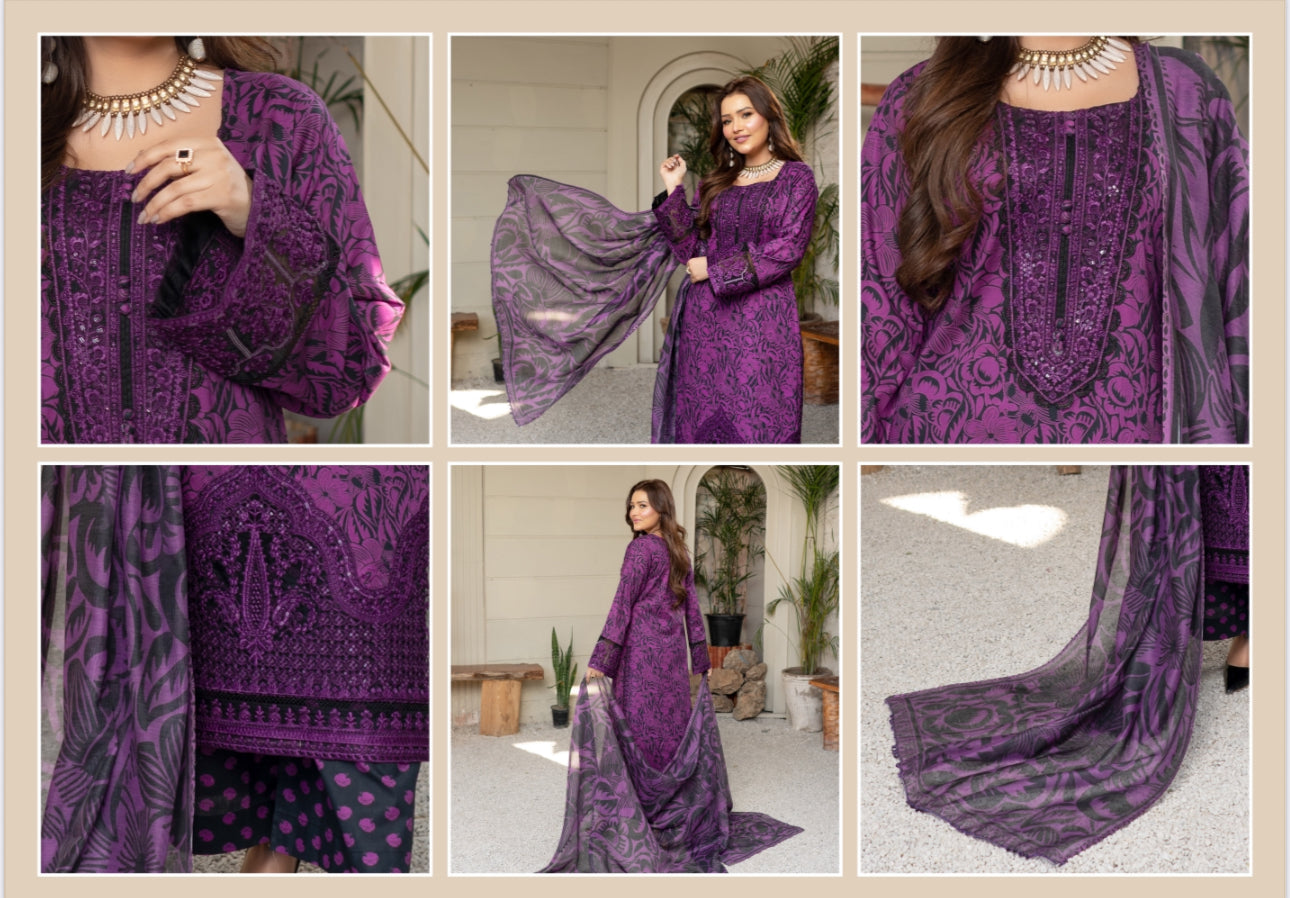 Traditional Pakistani Salwar Kameez by Saree Ghor Charlotte, featuring vibrant ethnic wear for women with intricate designs.