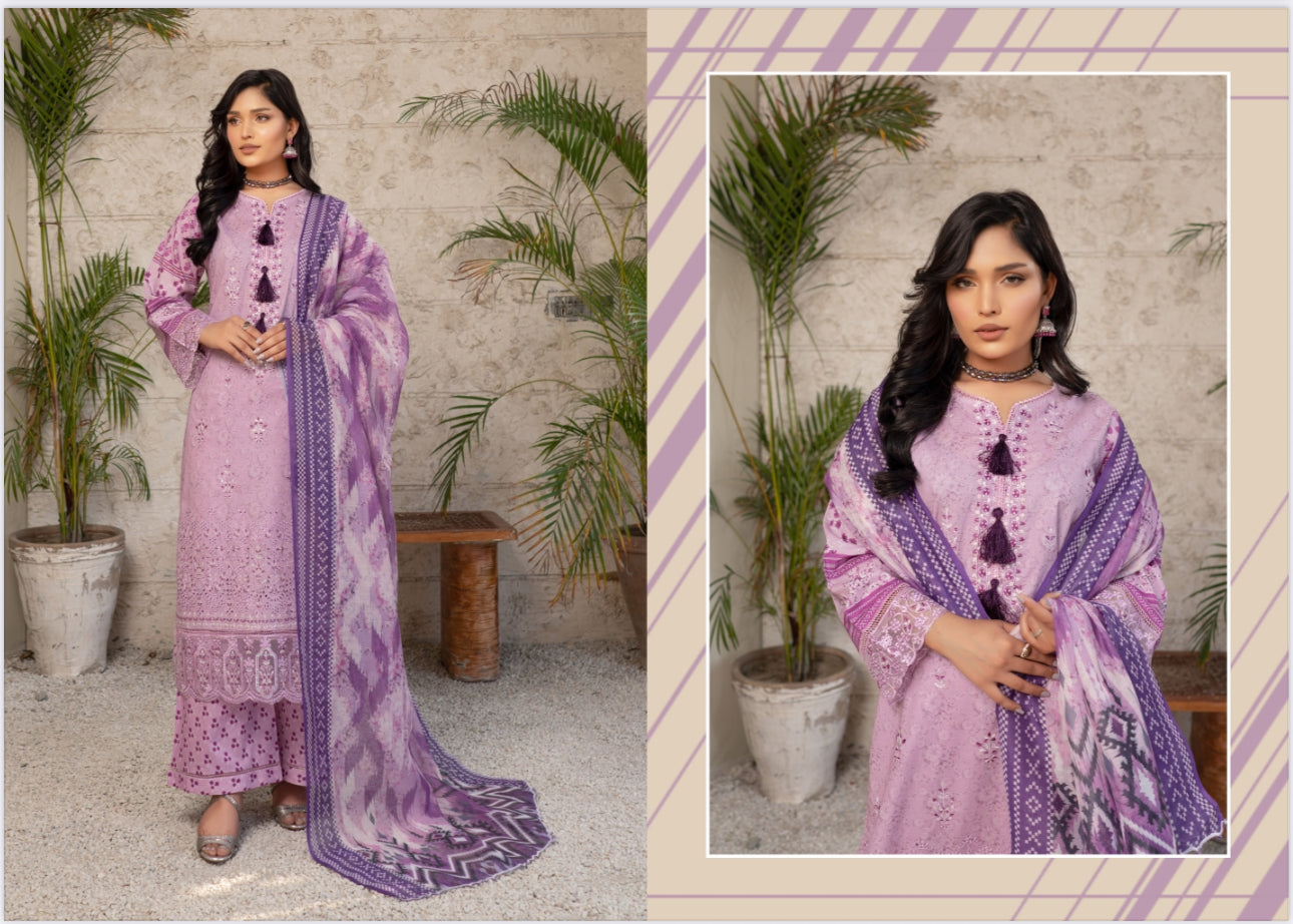 Traditional Pakistani Salwar Kameez by Saree Ghor Charlotte featuring intricate embroidery and vibrant ethnic design for women.