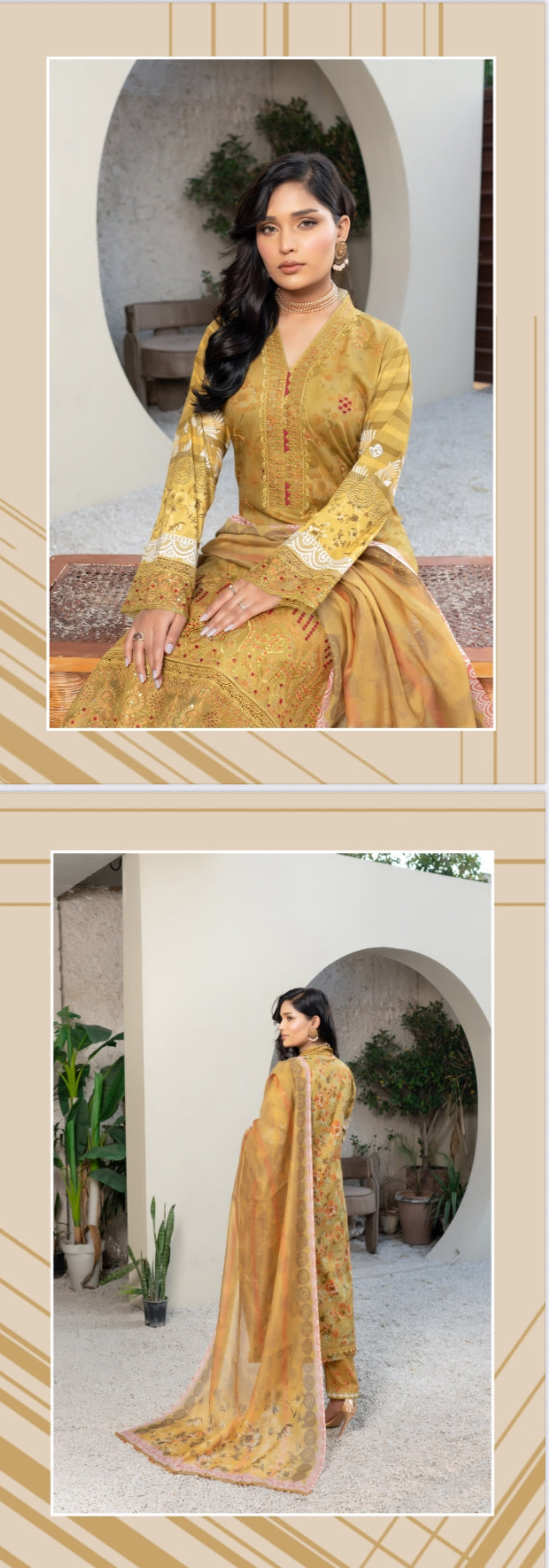 Traditional Pakistani Salwar Kameez by Saree Ghor Charlotte, ethnic wear for women with intricate embroidery and vibrant fabric.