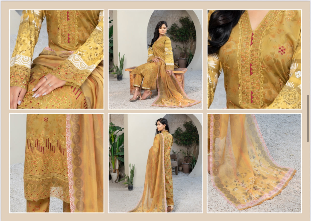 Traditional Pakistani Salwar Kameez by Saree Ghor Charlotte featuring vibrant ethnic wear for women.
