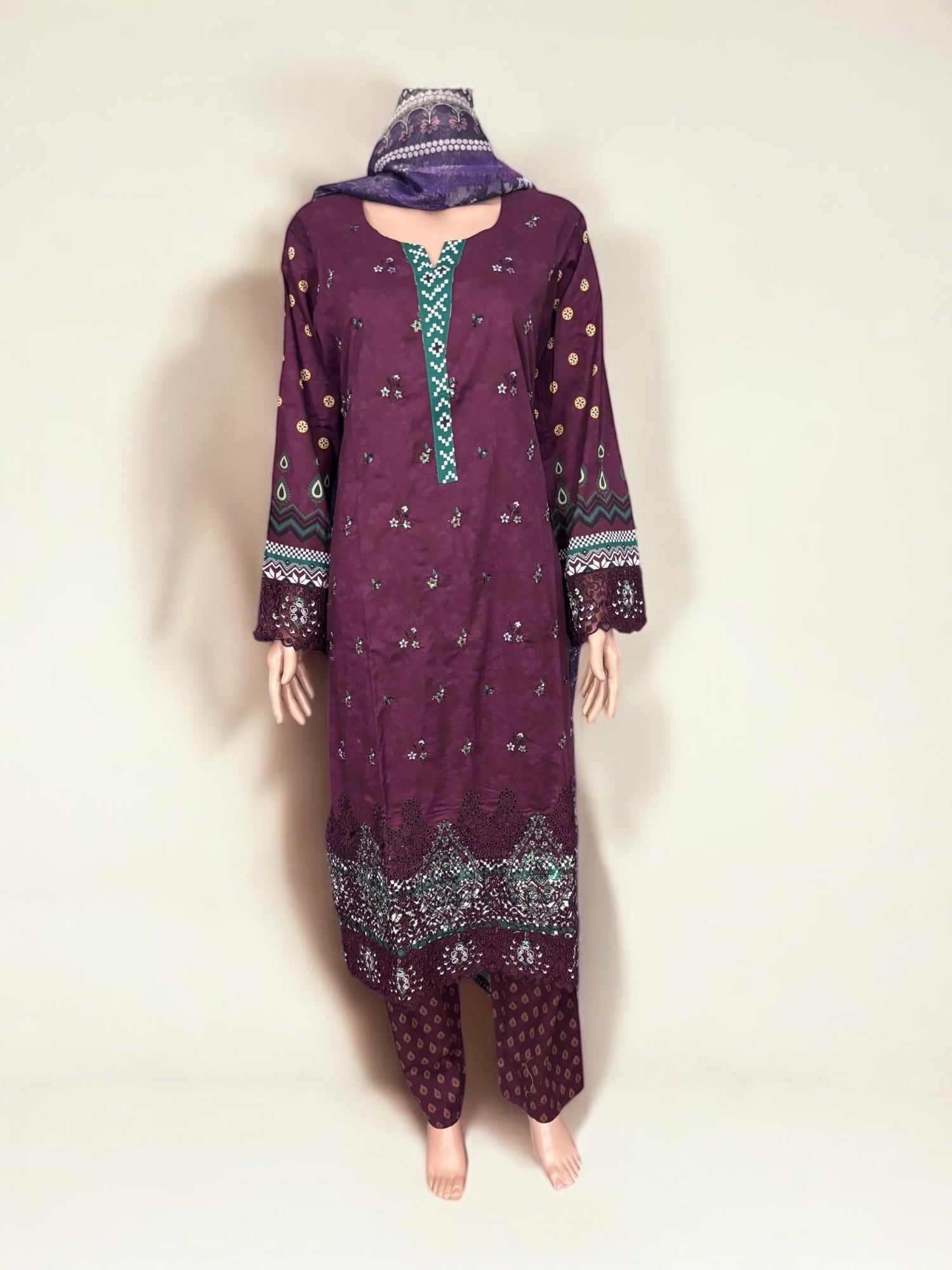 Traditional Pakistani Salwar Kameez – Ethnic Wear for Women-267 - Saree Ghor Charlotte