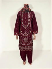 Traditional Pakistani Salwar Kameez by Saree Ghor Charlotte, ethnic wear for women with intricate embroidery and vibrant fabric.