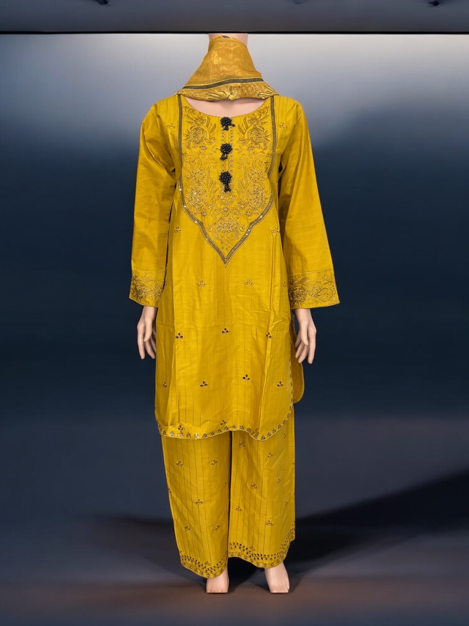 Traditional Pakistani Salwar Kameez by Saree Ghor Charlotte, ethnic wear for women with intricate embroidery and vibrant colors.