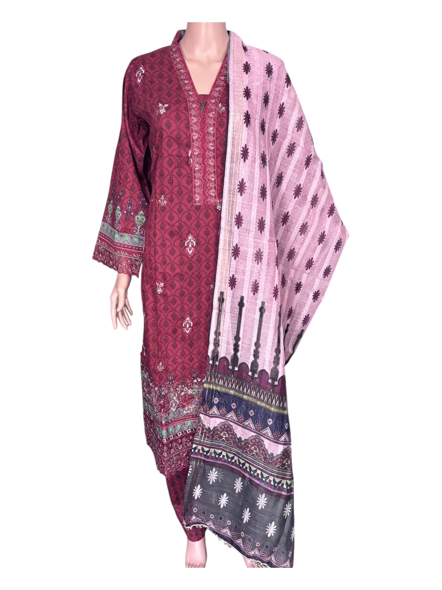 Traditional Pakistani Salwar Kameez – Ethnic Wear for Women-285 - Saree Ghor Charlotte