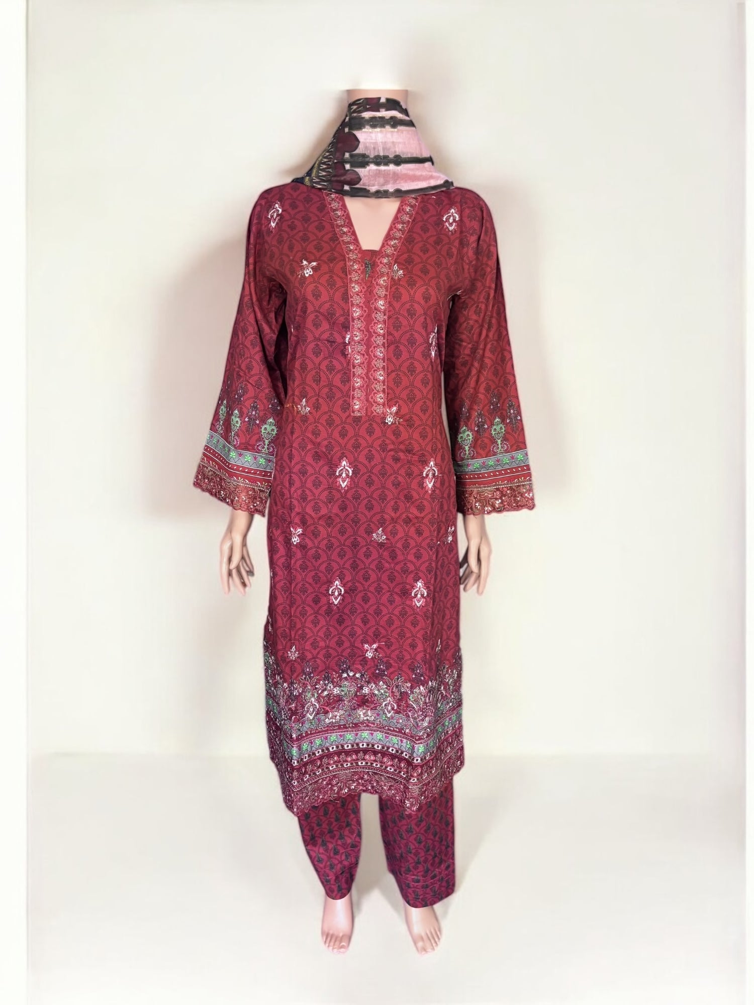 Traditional Pakistani Salwar Kameez – Ethnic Wear for Women-285 - Saree Ghor Charlotte