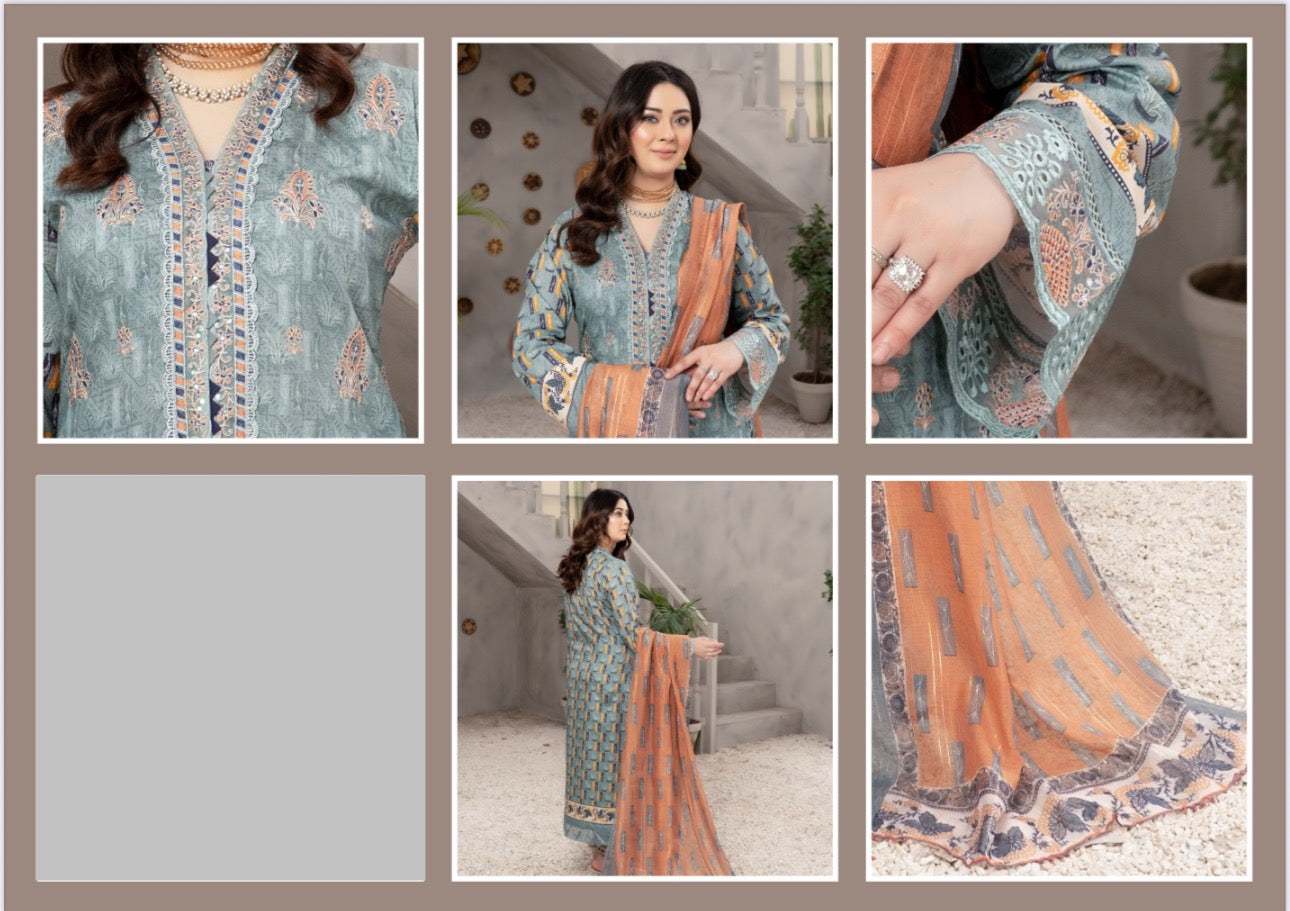 Traditional Pakistani salwar kameez by Saree Ghor Charlotte, ethnic women’s cultural wear with intricate patterns and vibrant colors.