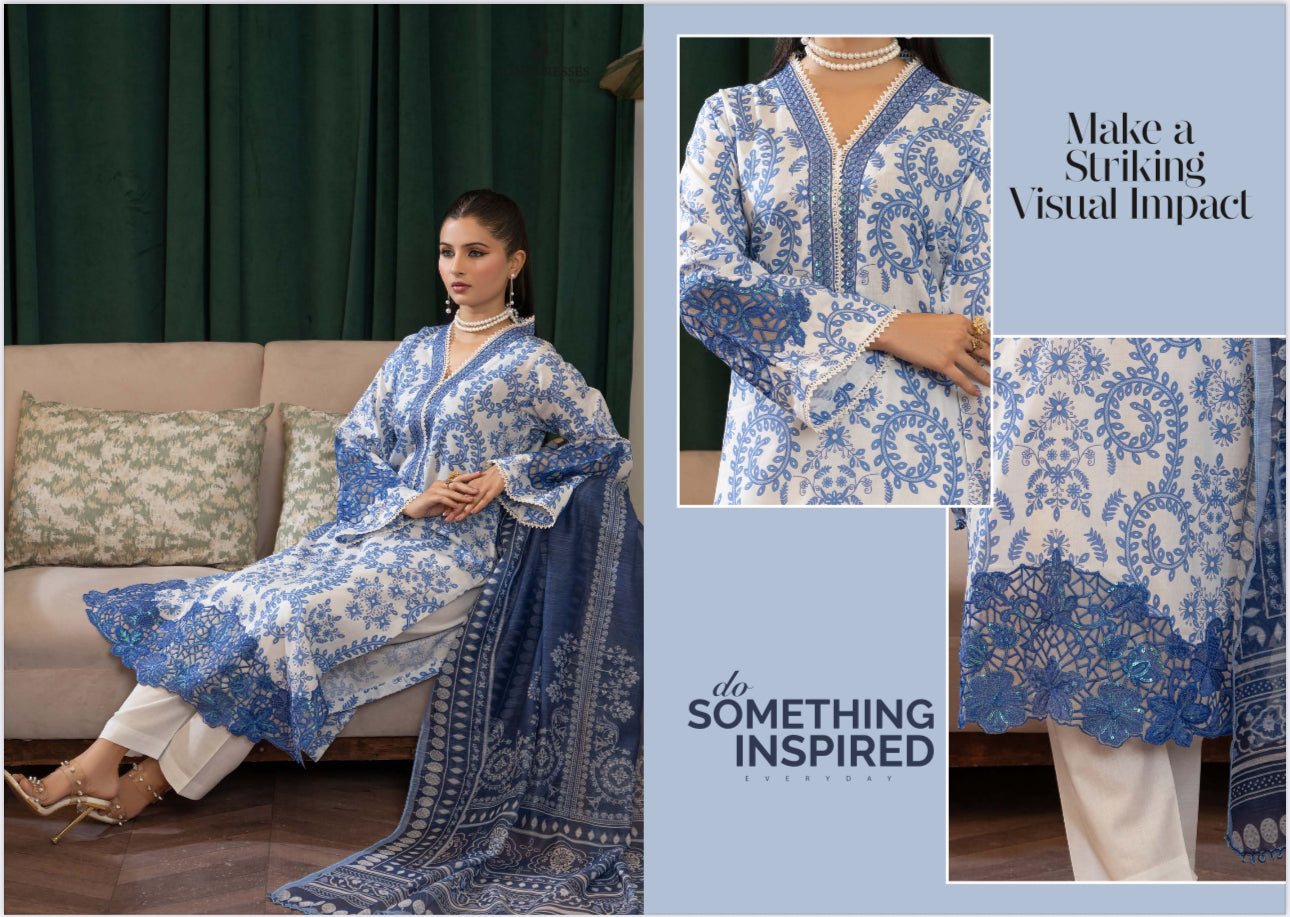 Pakistani Salwar Kameez set by Saree Ghor Charlotte, traditional ethnic wear for women showcasing intricate design and vibrant fabric.