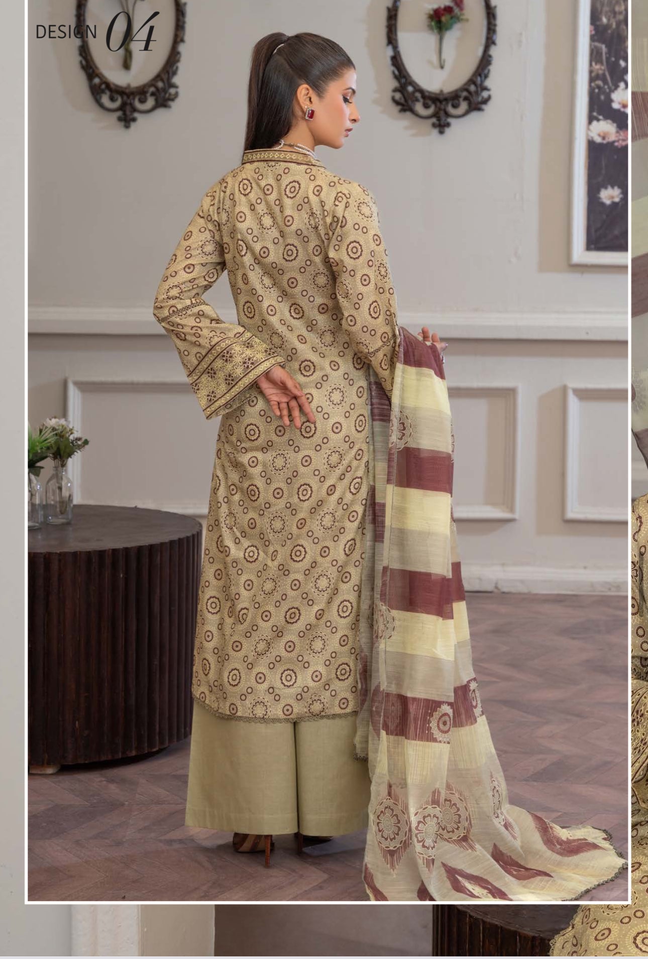 Pakistani Salwar Kameez set by Saree Ghor Charlotte, traditional ethnic wear for women featuring vibrant fabric and intricate designs.