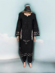 Traditional Salwar Kameez set by Saree Ghor Charlotte, women's ethnic wear with intricate embroidery and matching dupatta.