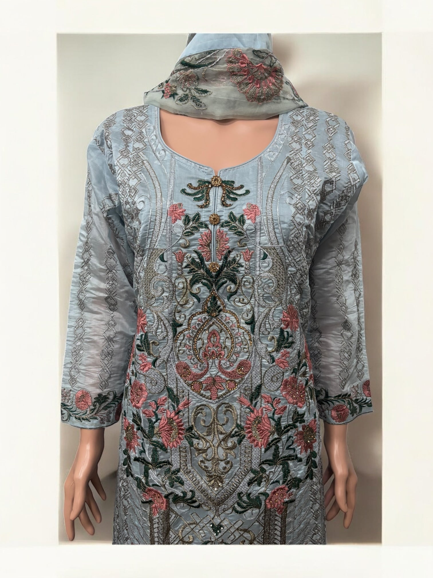 Traditional Saree Ghor Charlotte Salwar Kameez set for women, featuring vibrant ethnic wear with intricate patterns and elegant styling.