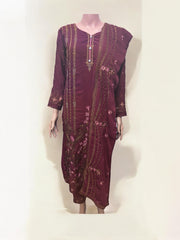 Traditional Saree Ghor Charlotte Salwar Kameez set for women, featuring intricate ethnic embroidery and vibrant fabric.