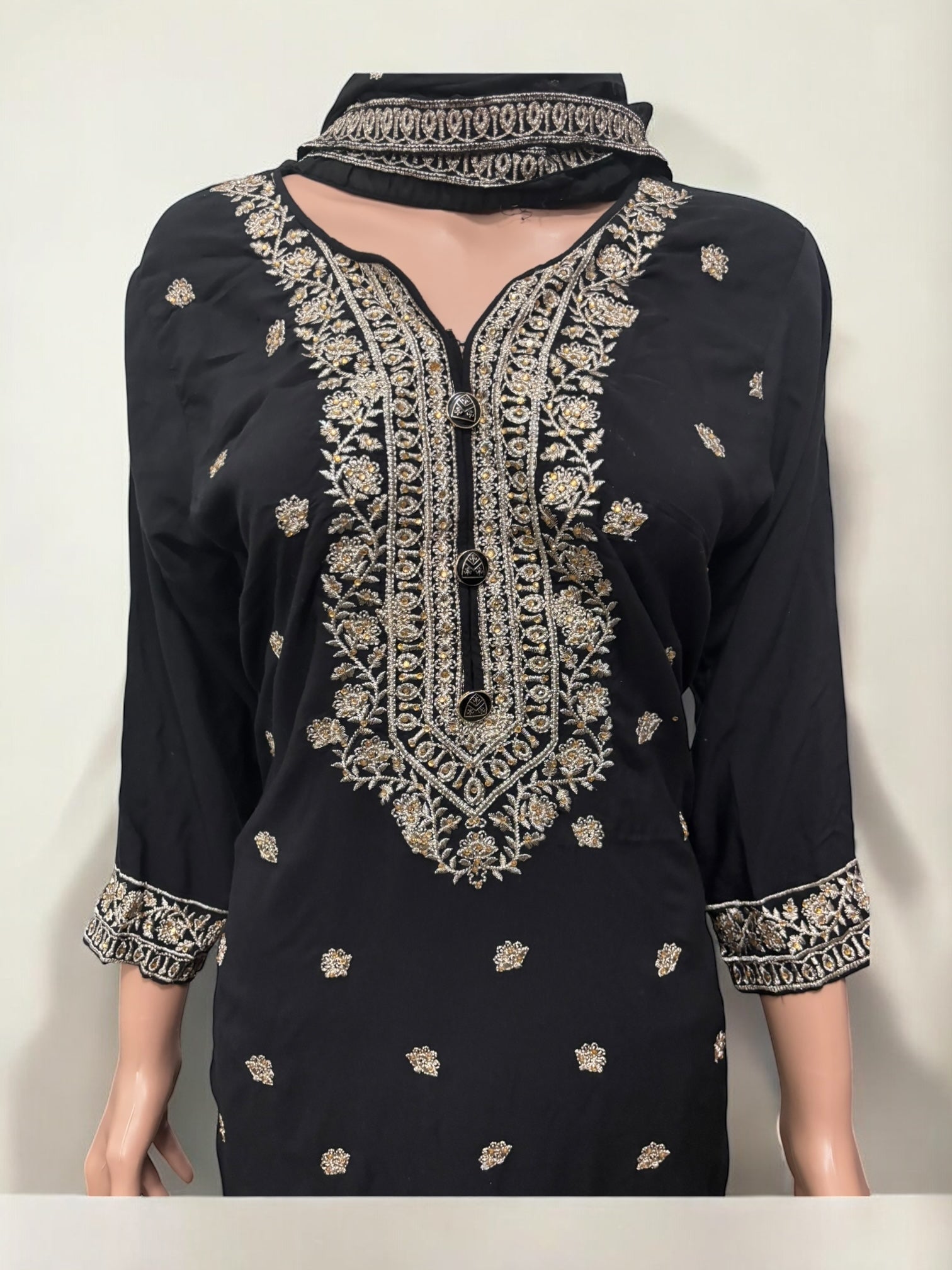 Traditional Saree Ghor Charlotte Salwar Kameez set for women, featuring ethnic wear with intricate design and vibrant fabric.