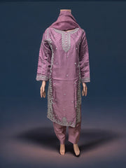 Traditional Saree Ghor Charlotte Salwar Kameez set for women, ethnic wear with intricate patterns and vibrant colors.