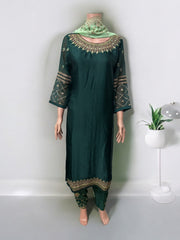 Traditional Saree Ghor Charlotte Salwar Kameez set for women featuring ethnic wear with intricate designs and vibrant colors.
