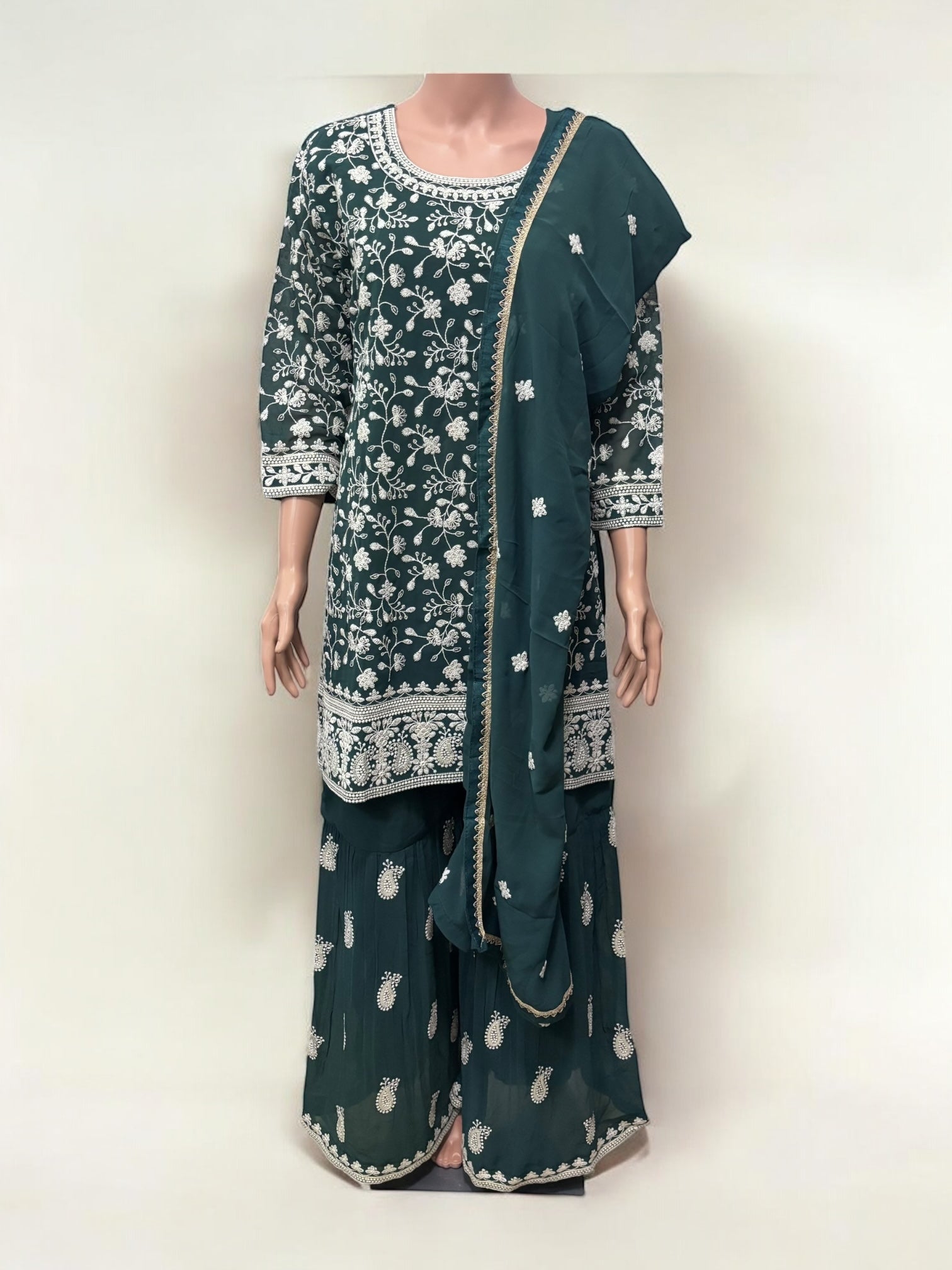 Traditional Saree Ghor Charlotte Salwar Kameez set for women, showcasing vibrant ethnic wear with intricate patterns and elegant design.